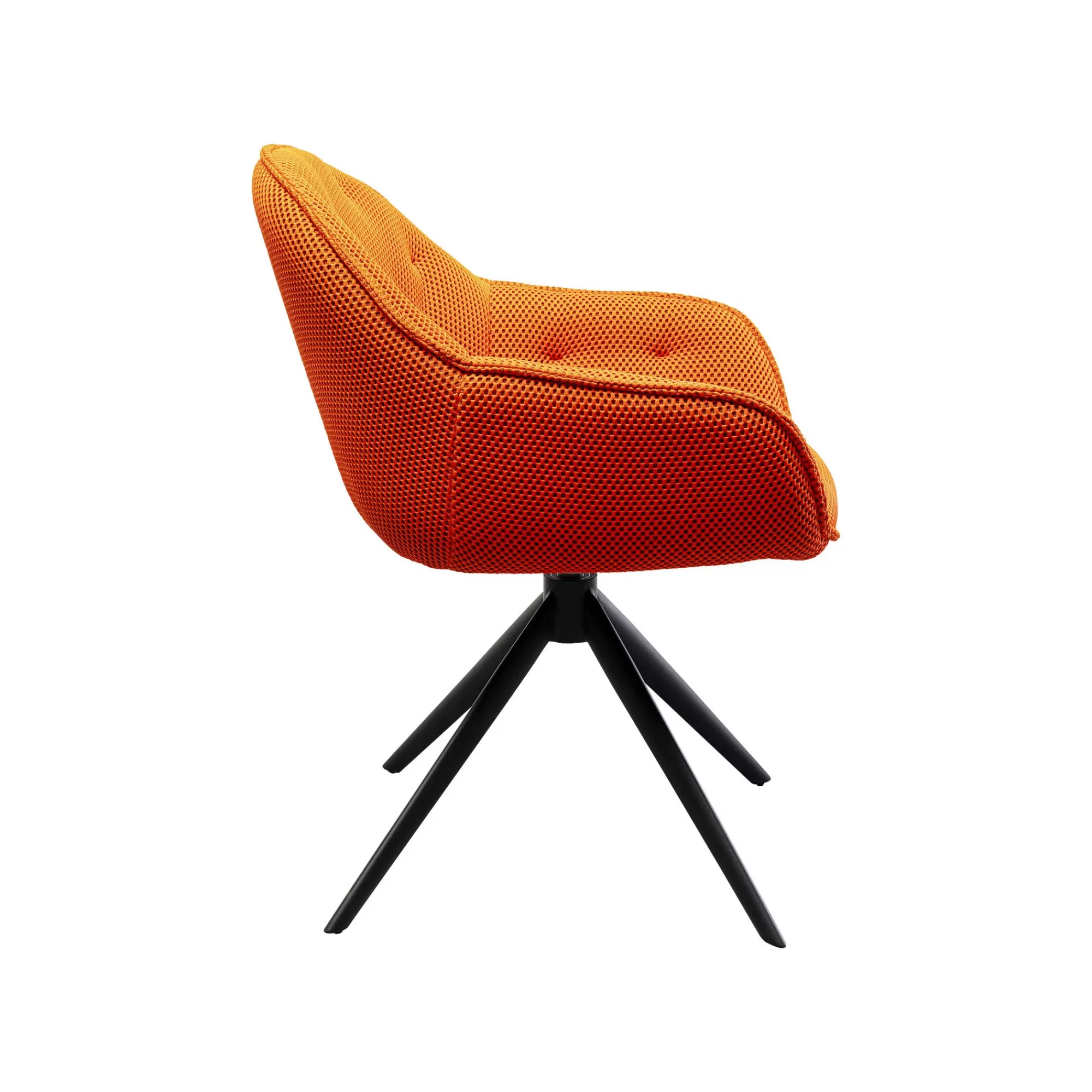 KARE Design Chaise Avec Accoudoirs Pivotante Carlito Mesh Orange ^ Chaise