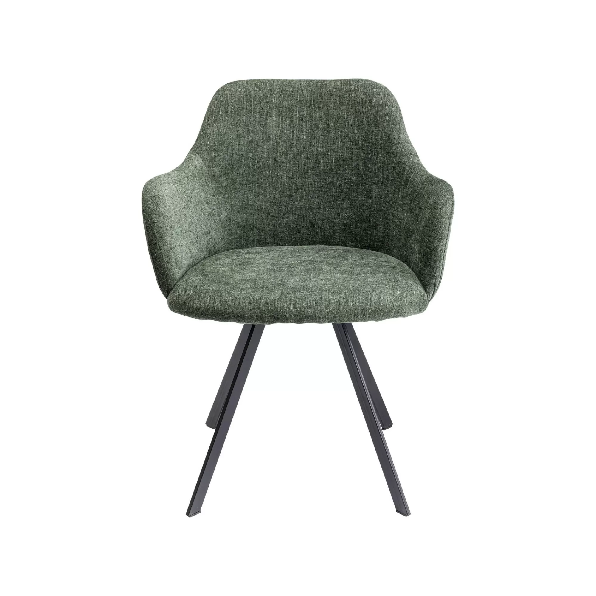 KARE Design Chaise Avec Accoudoirs Pivotante Lady Loco Coco Verte ^ Chaise