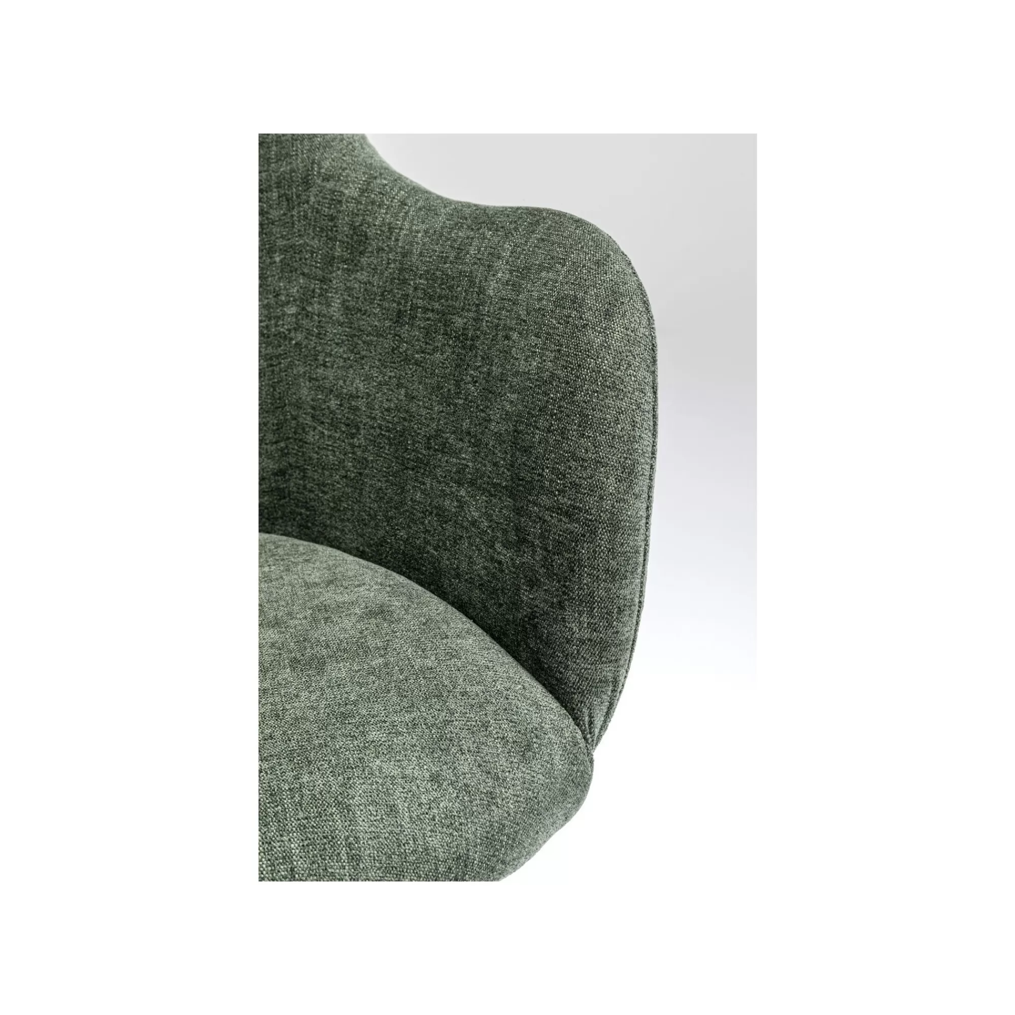 KARE Design Chaise Avec Accoudoirs Pivotante Lady Loco Coco Verte ^ Chaise