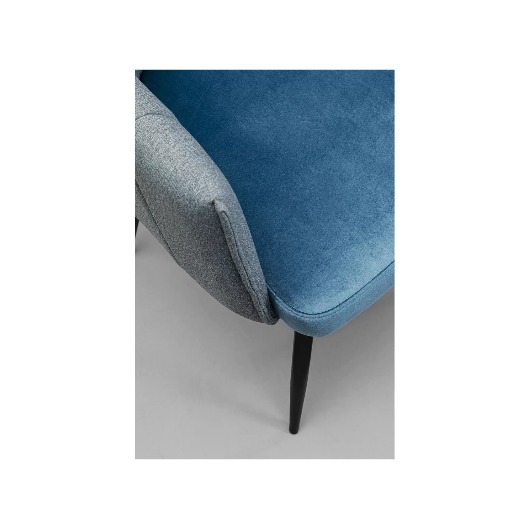 KARE Design Chaise Avec Accoudoirs Pivotante Merida Bleue ^ Chaise