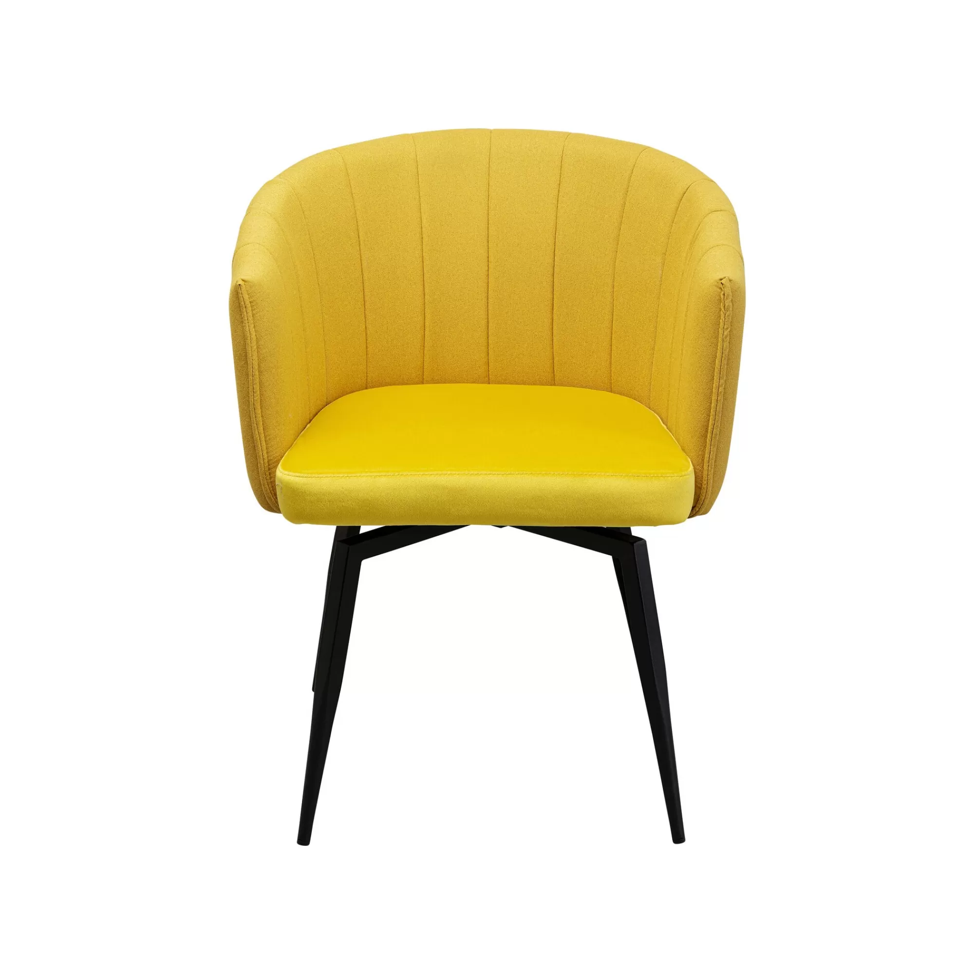 KARE Design Chaise Avec Accoudoirs Pivotante Merida Jaune ^ Chaise