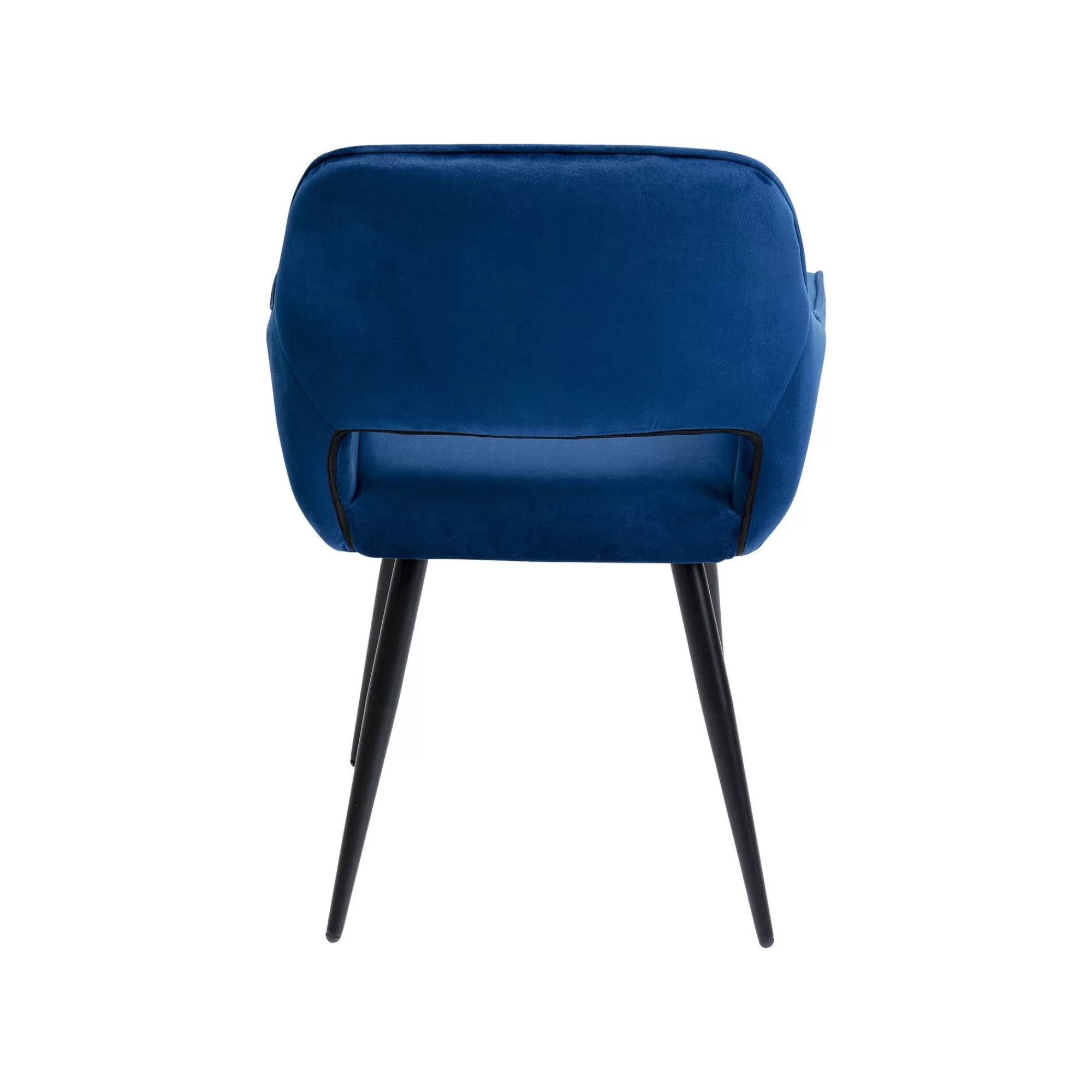 KARE Design Chaise Avec Accoudoirs San Francisco Velours Bleu Pétrole ^ Chaise