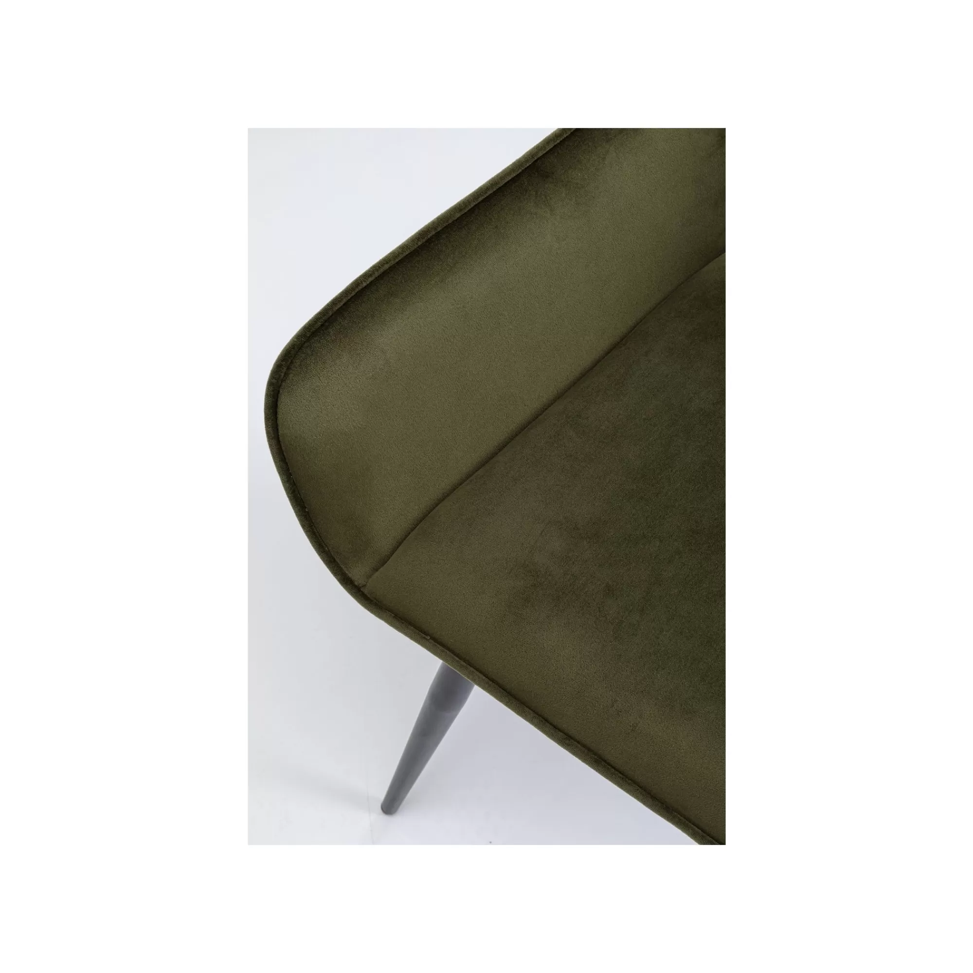 KARE Design Chaise Avec Accoudoirs San Francisco Velours Vert Foncé ^ Chaise