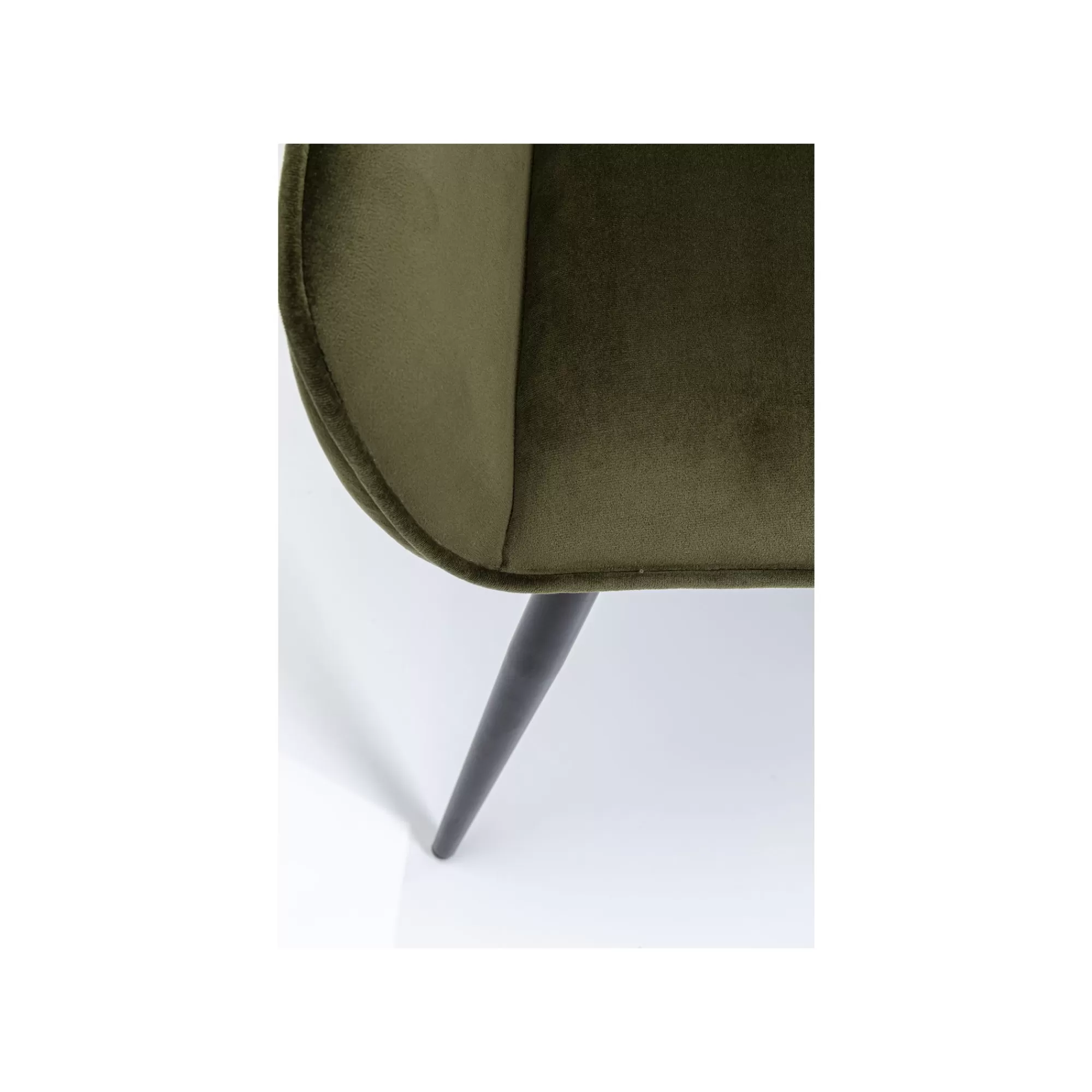 KARE Design Chaise Avec Accoudoirs San Francisco Velours Vert Foncé ^ Chaise