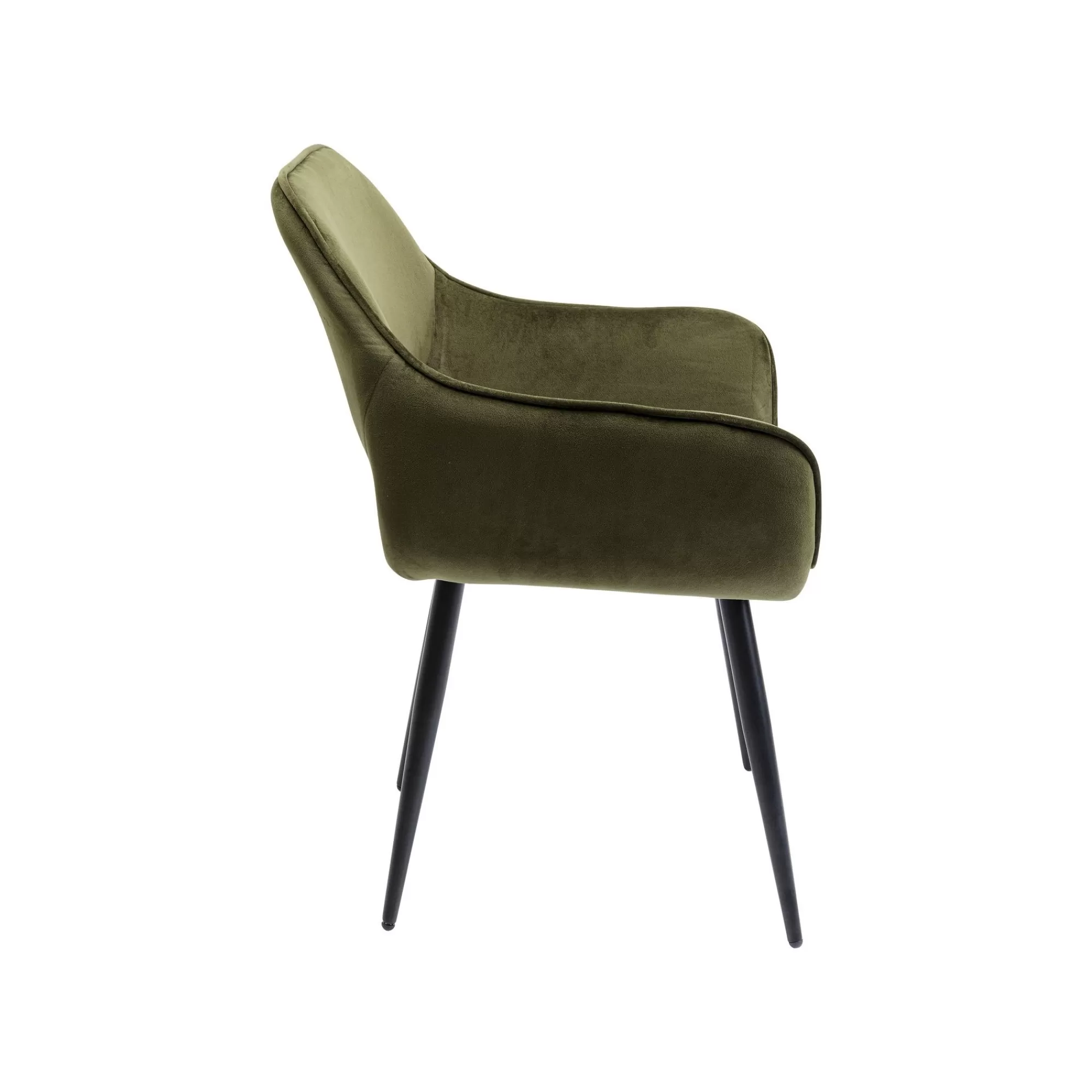 KARE Design Chaise Avec Accoudoirs San Francisco Velours Vert Foncé ^ Chaise