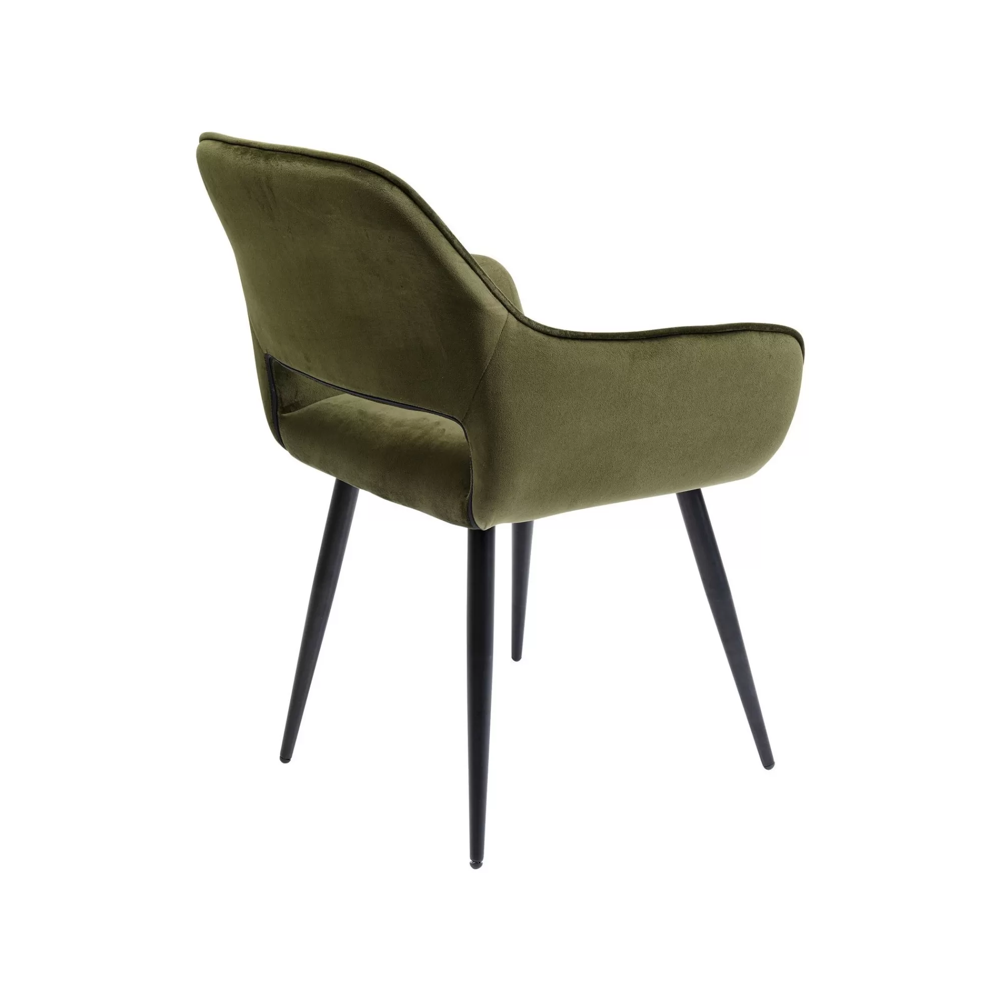 KARE Design Chaise Avec Accoudoirs San Francisco Velours Vert Foncé ^ Chaise