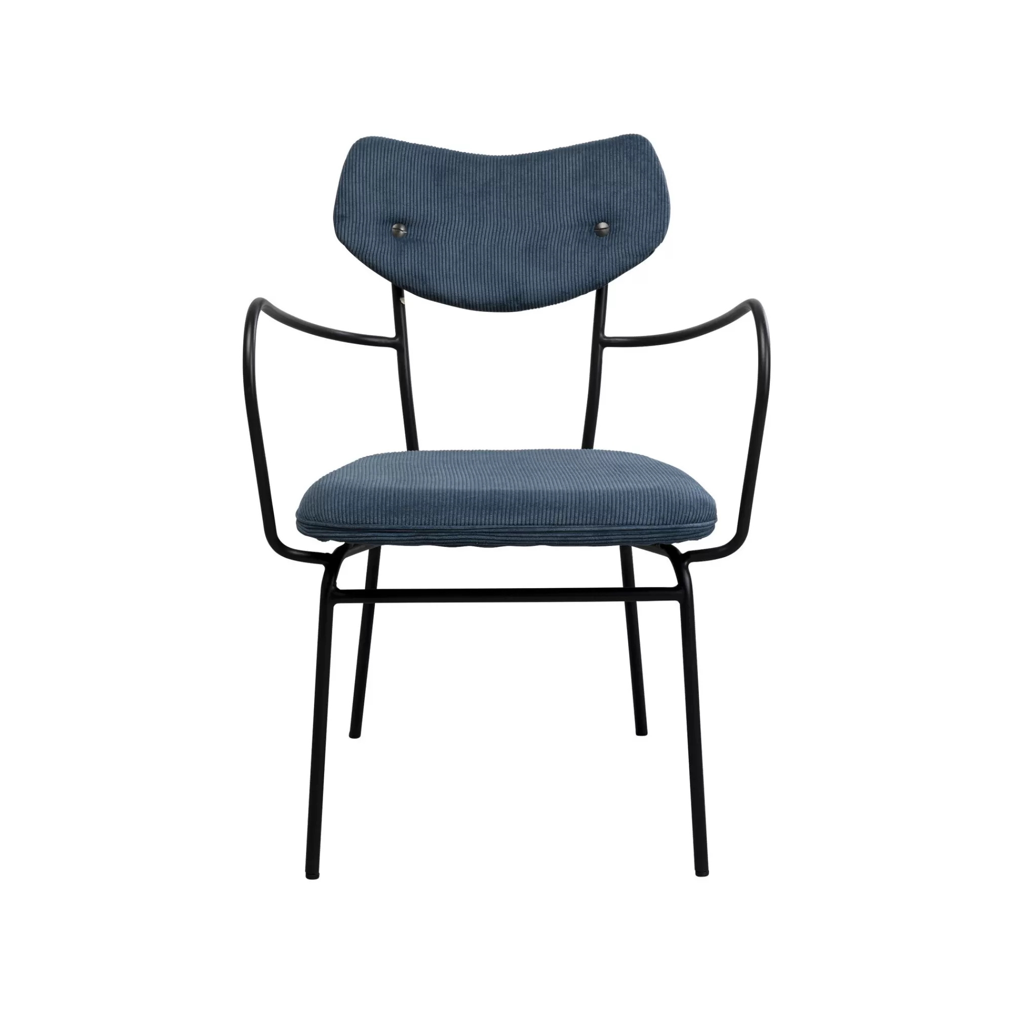 KARE Design Chaise Avec Accoudoirs Viola Bleue ^ Chaise