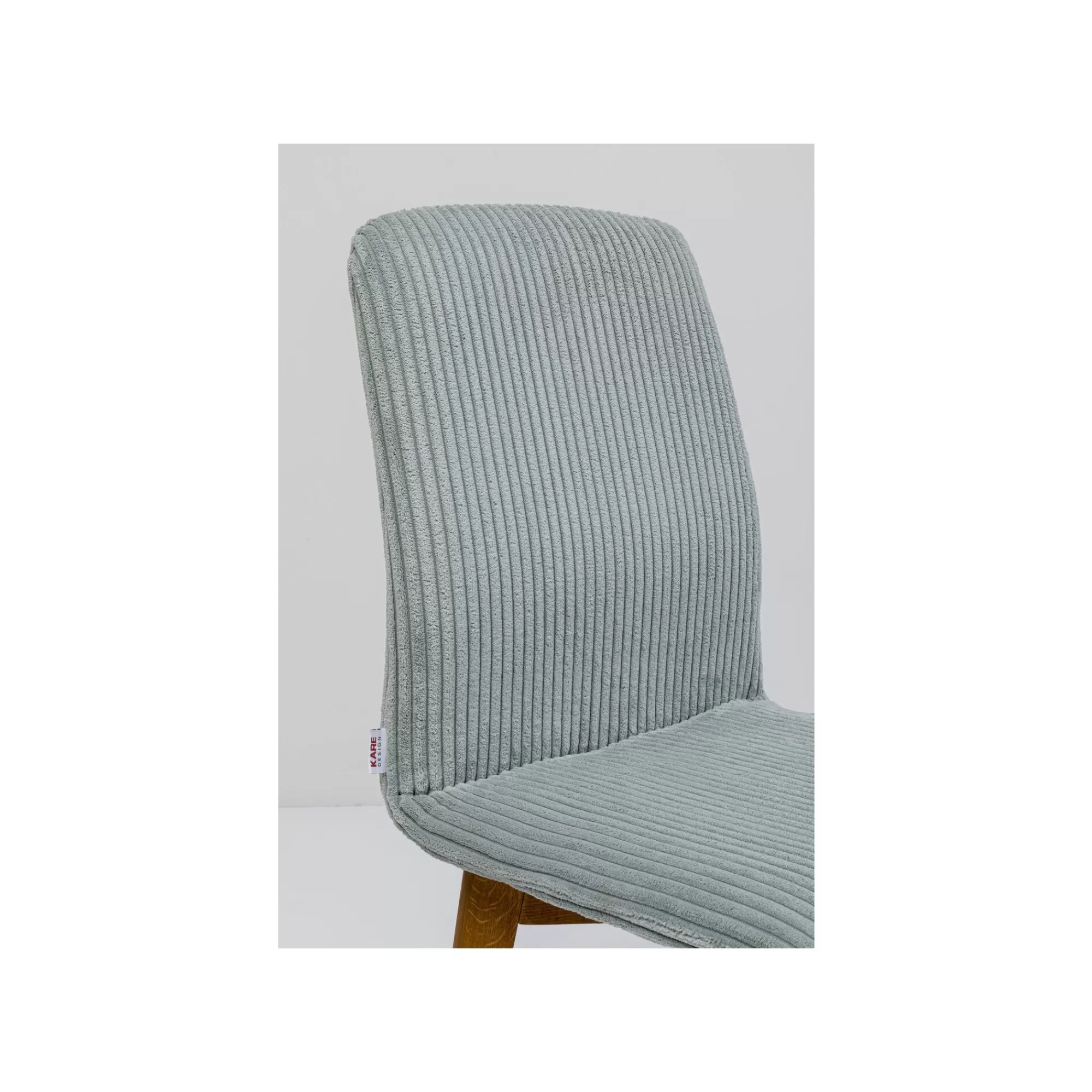 KARE Design Chaise Lara Cord Côtelée Bleue ^ Chaise
