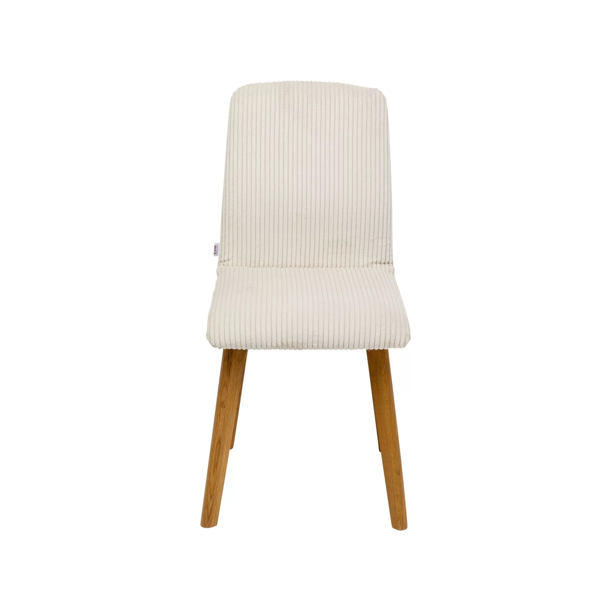 KARE Design Chaise Lara Cord Côtelée Crème ^ Chaise