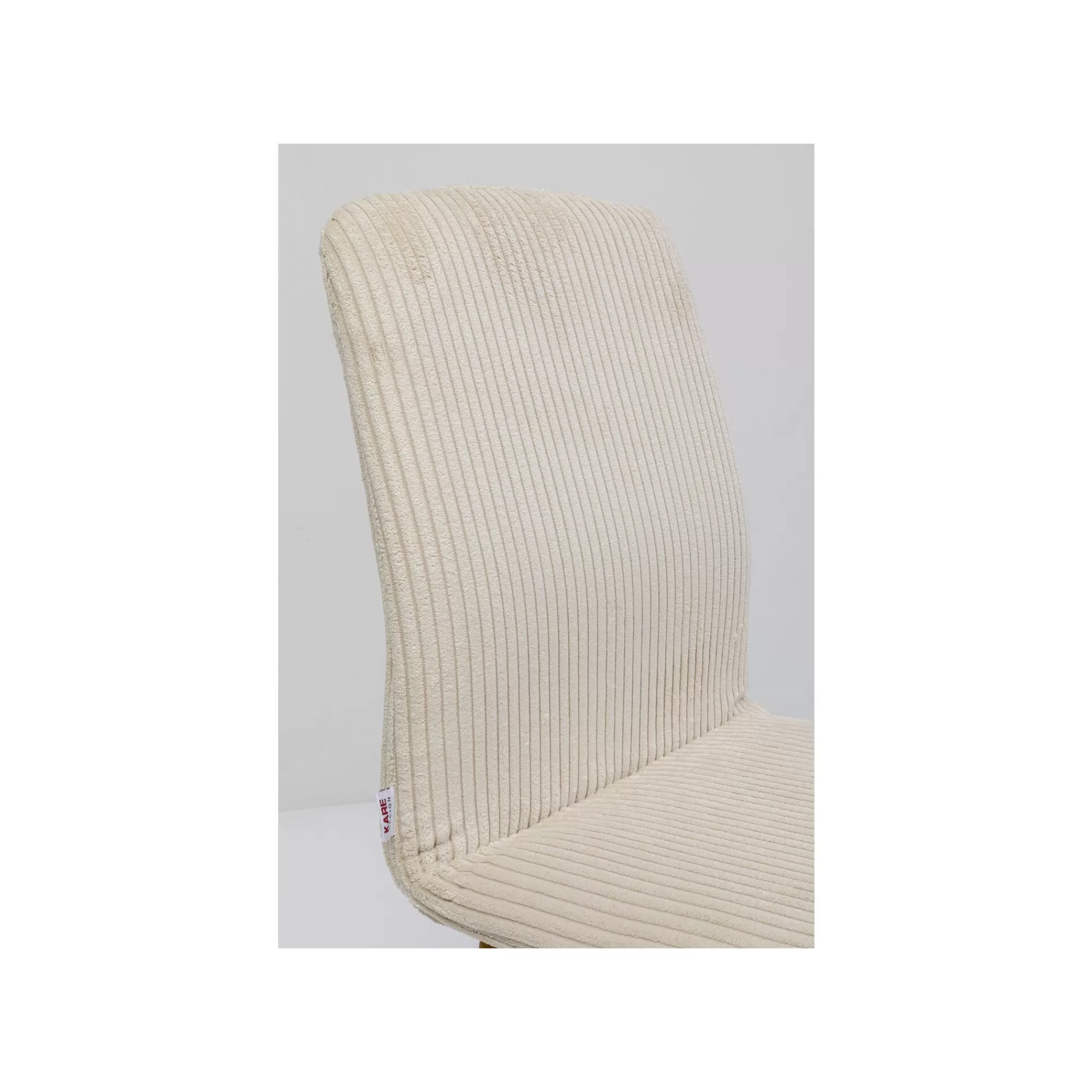KARE Design Chaise Lara Cord Côtelée Crème ^ Chaise