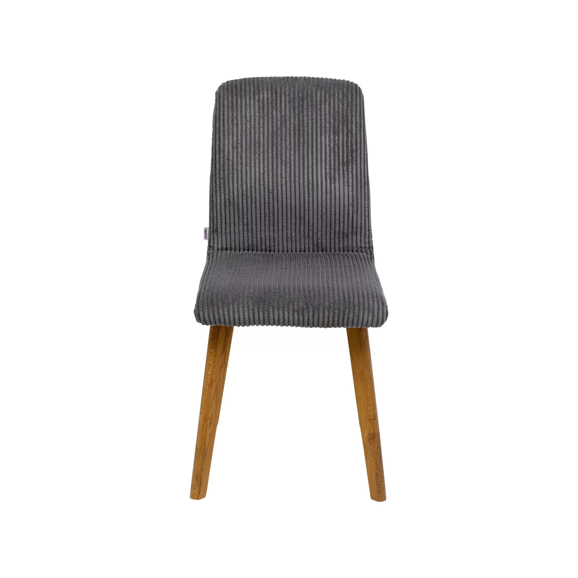KARE Design Chaise Lara Cord Côtelée Grise ^ Chaise