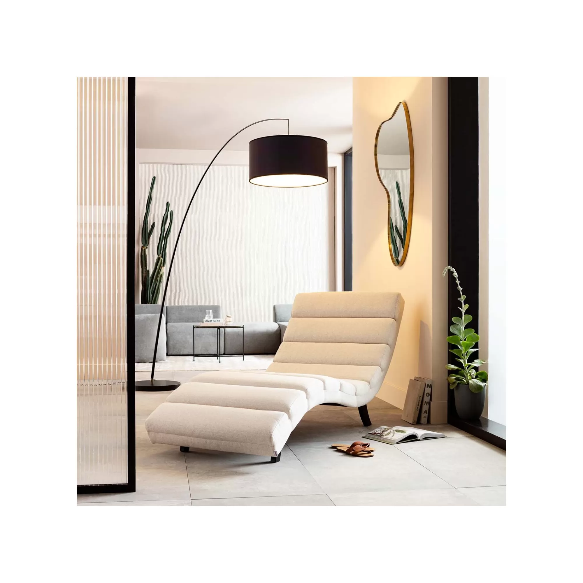 KARE Design Chaise Longue Balou Crème ^ Chaise Longue