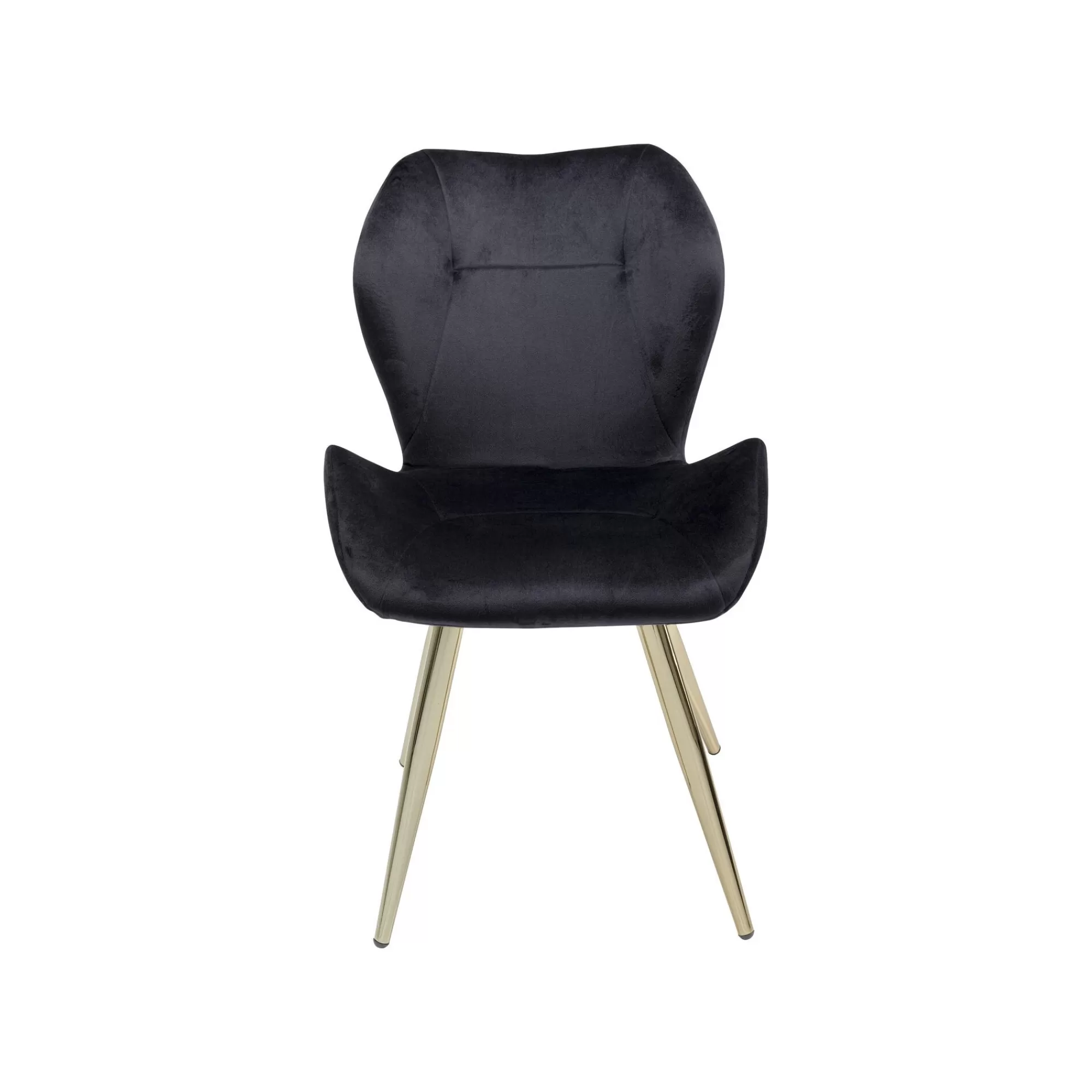 KARE Design Chaise Viva Velours Noir Et Or ^ Chaise