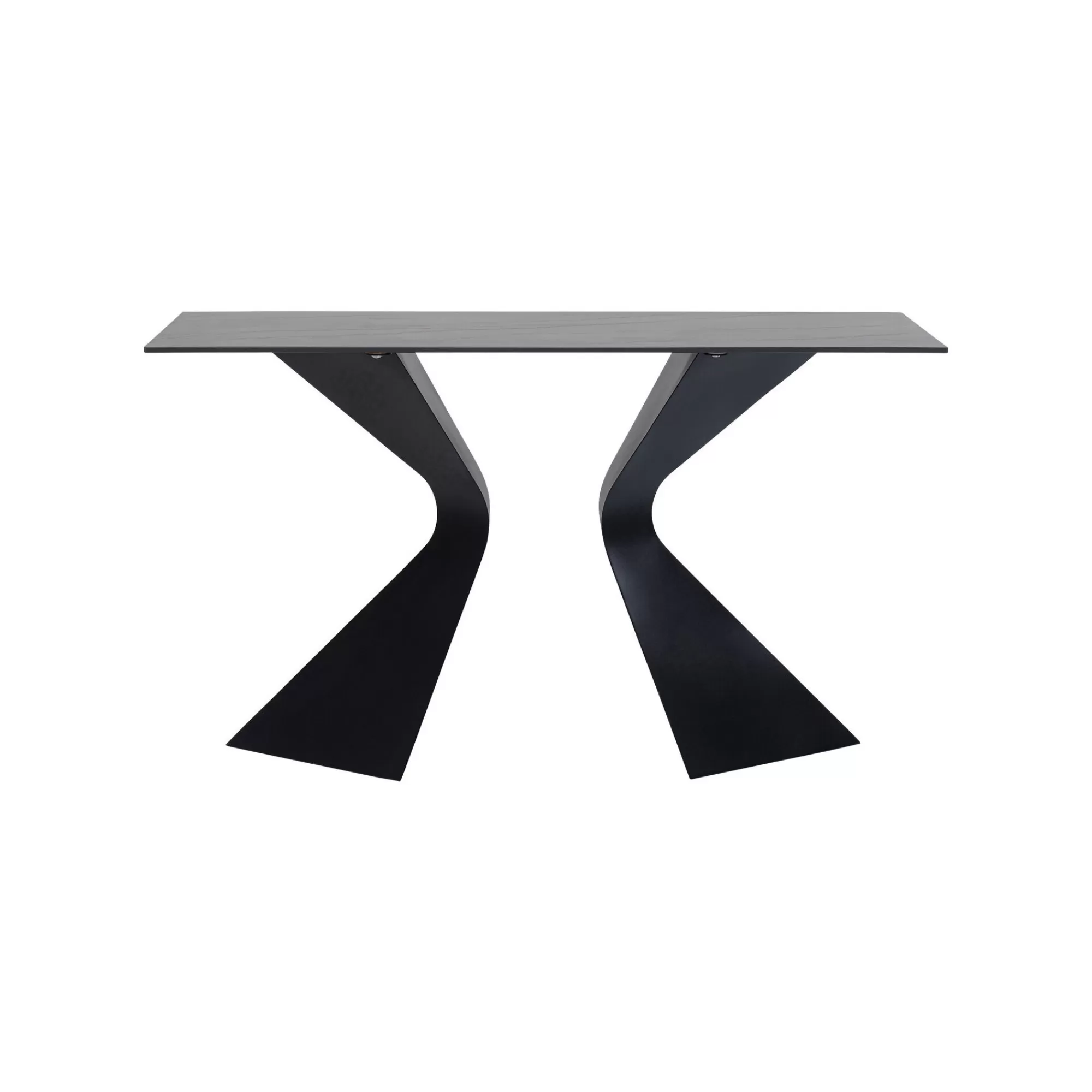 KARE Design Console Gloria 140x45cm Grès Noir ^ Console