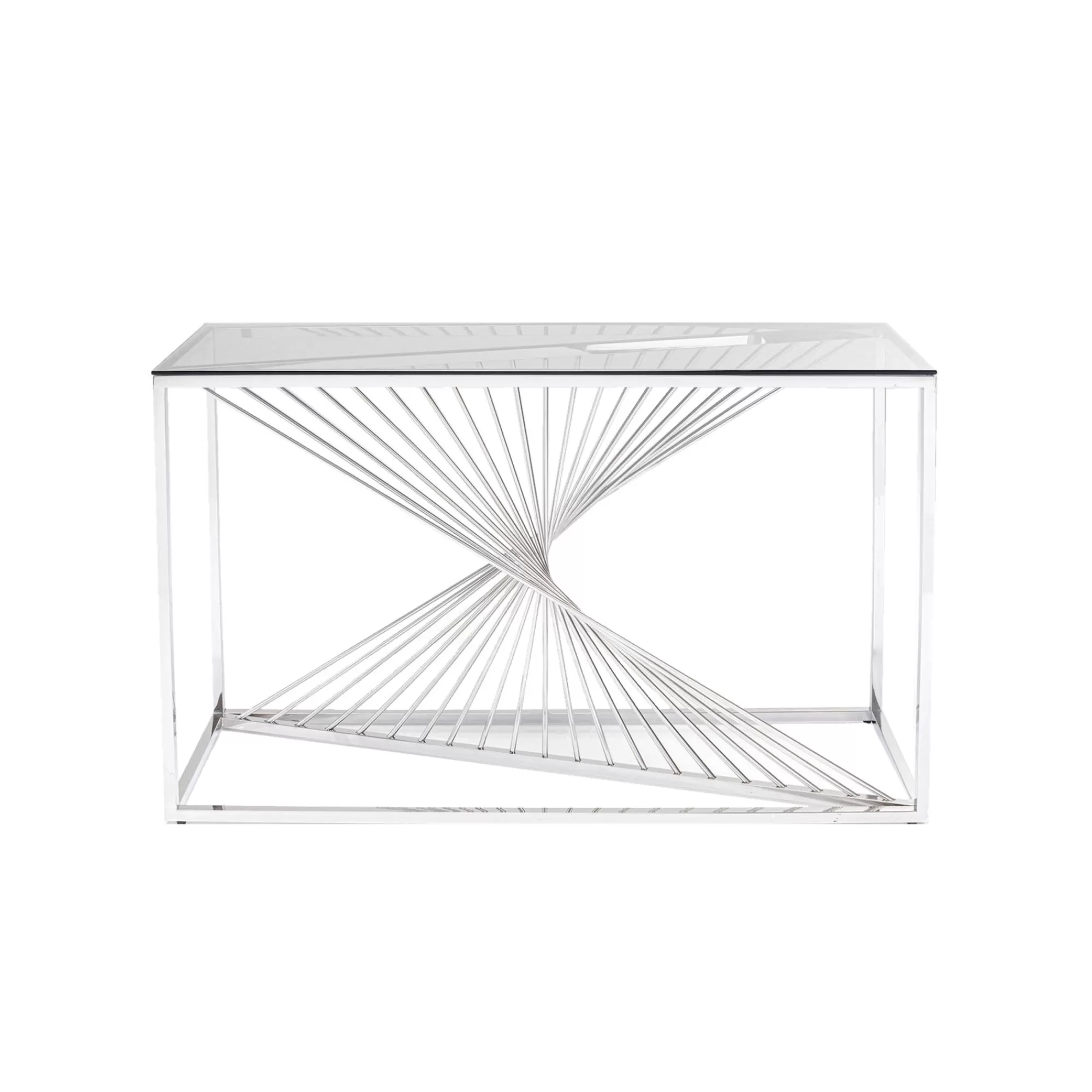 KARE Design Console Laser 120x40cm Argentée ^ Console