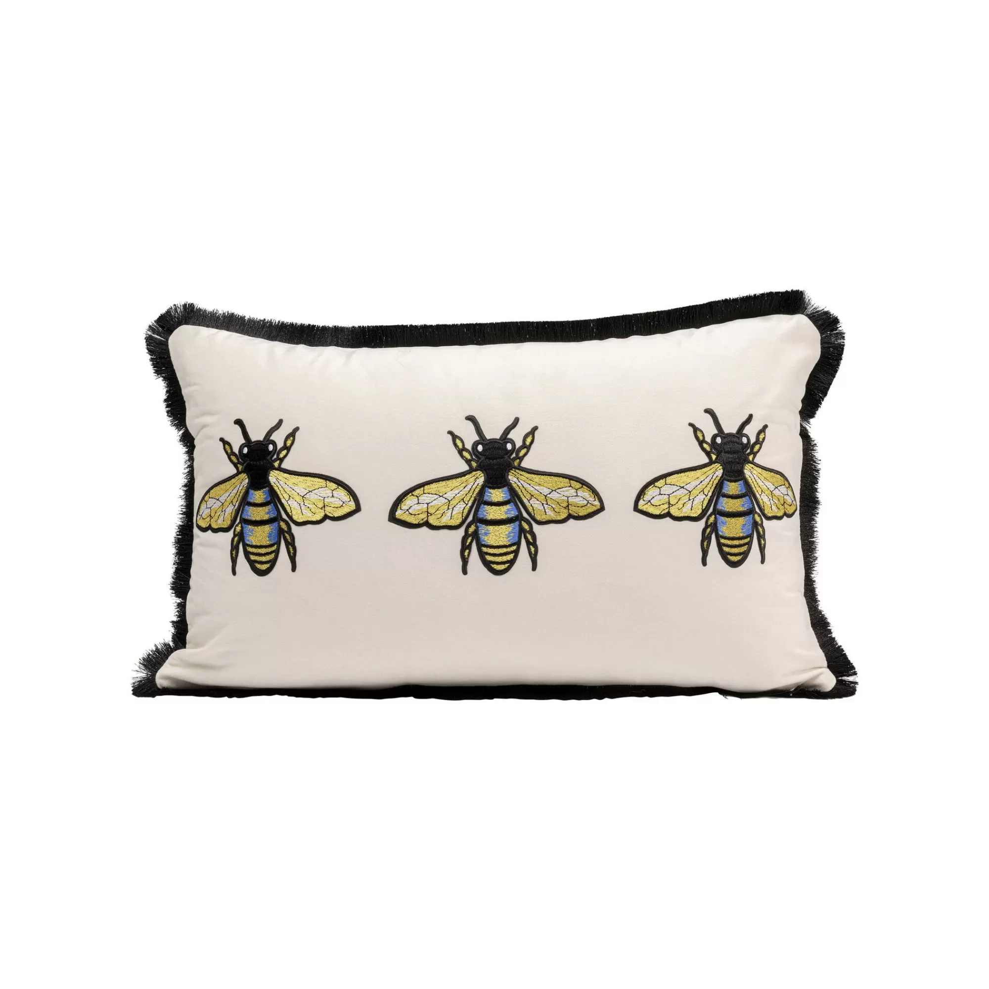 KARE Design Coussin Blanc Trois Abeilles ^ Coussin & Plaid