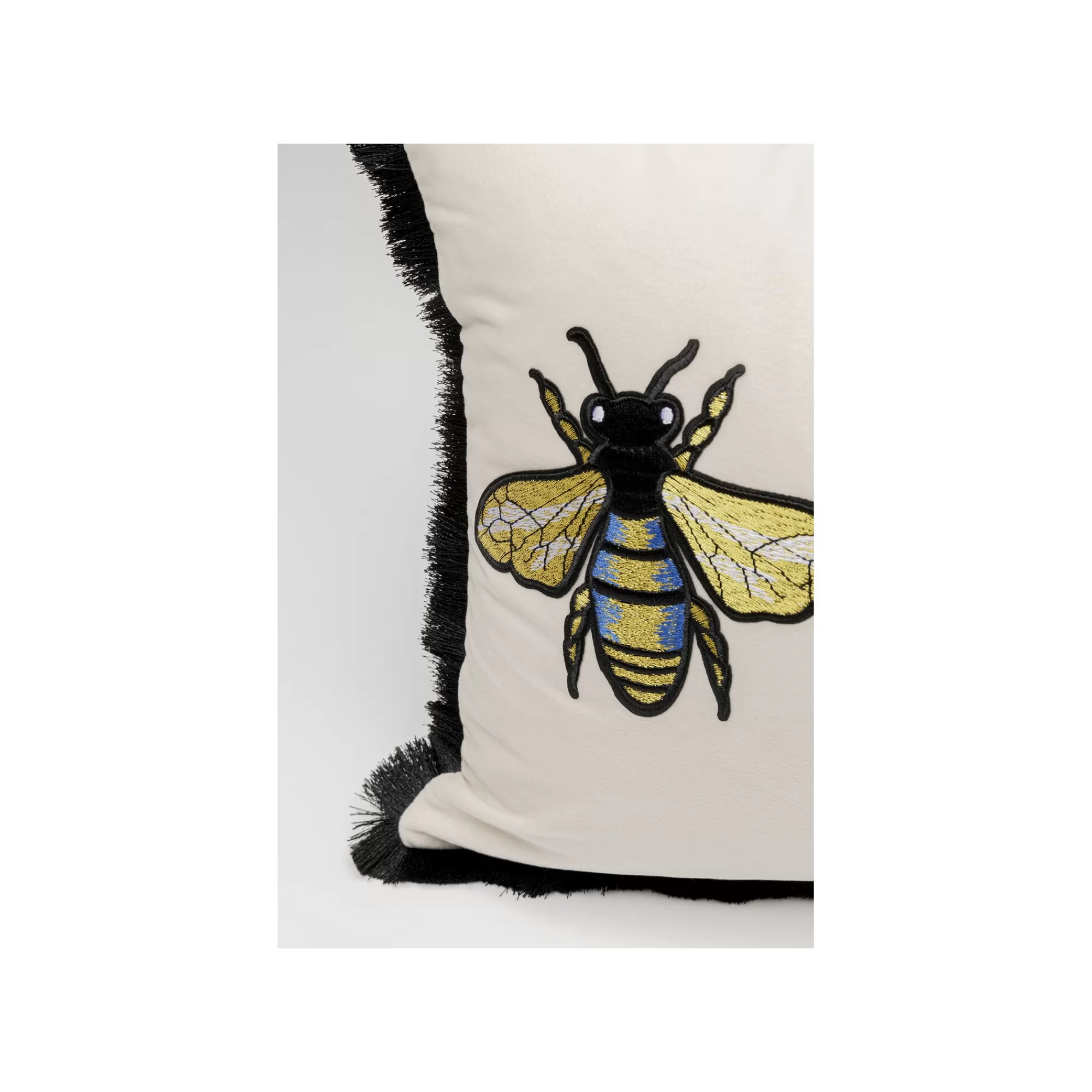 KARE Design Coussin Blanc Trois Abeilles ^ Coussin & Plaid