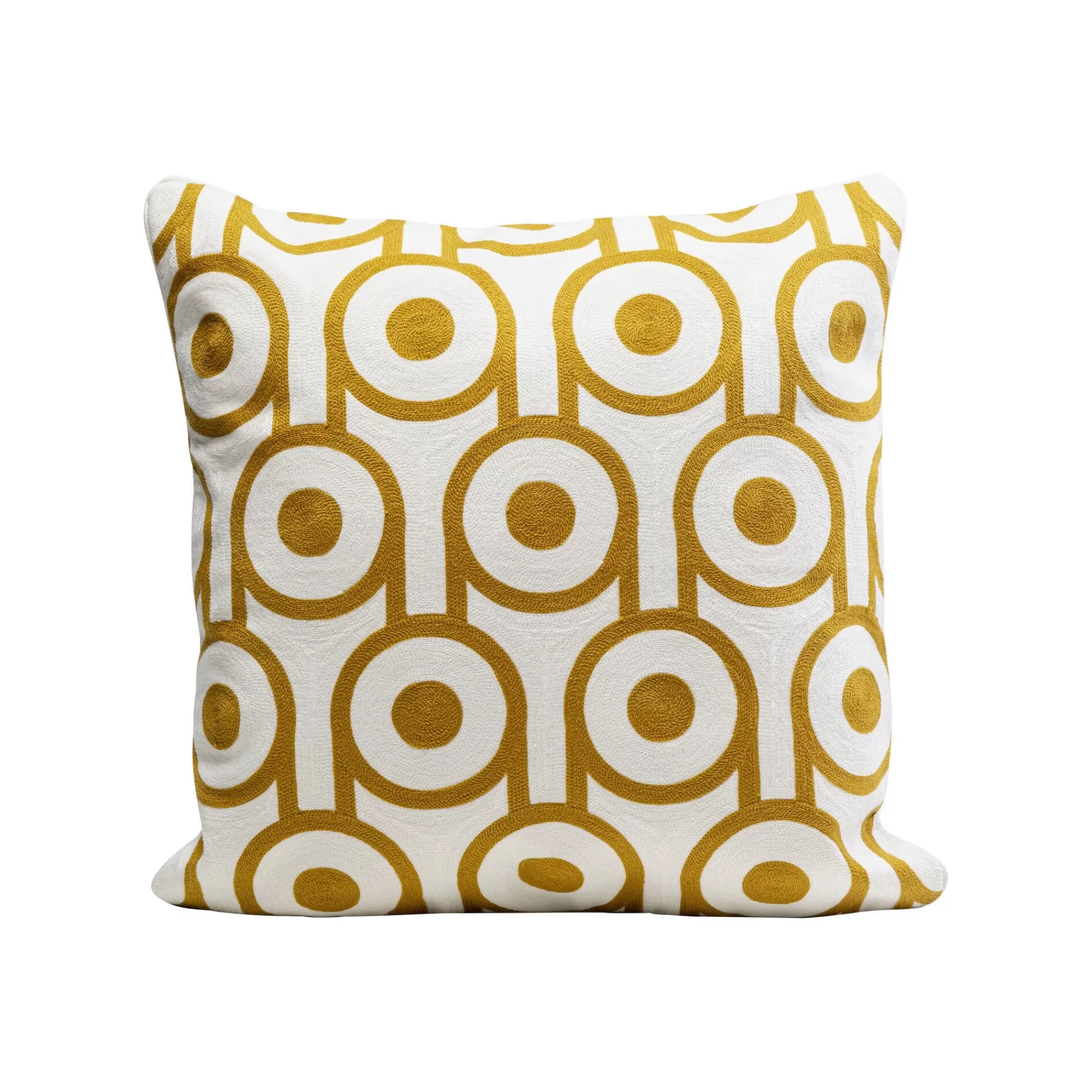 KARE Design Coussin Catena Circle Jaune Et Blanc ^ Coussin & Plaid