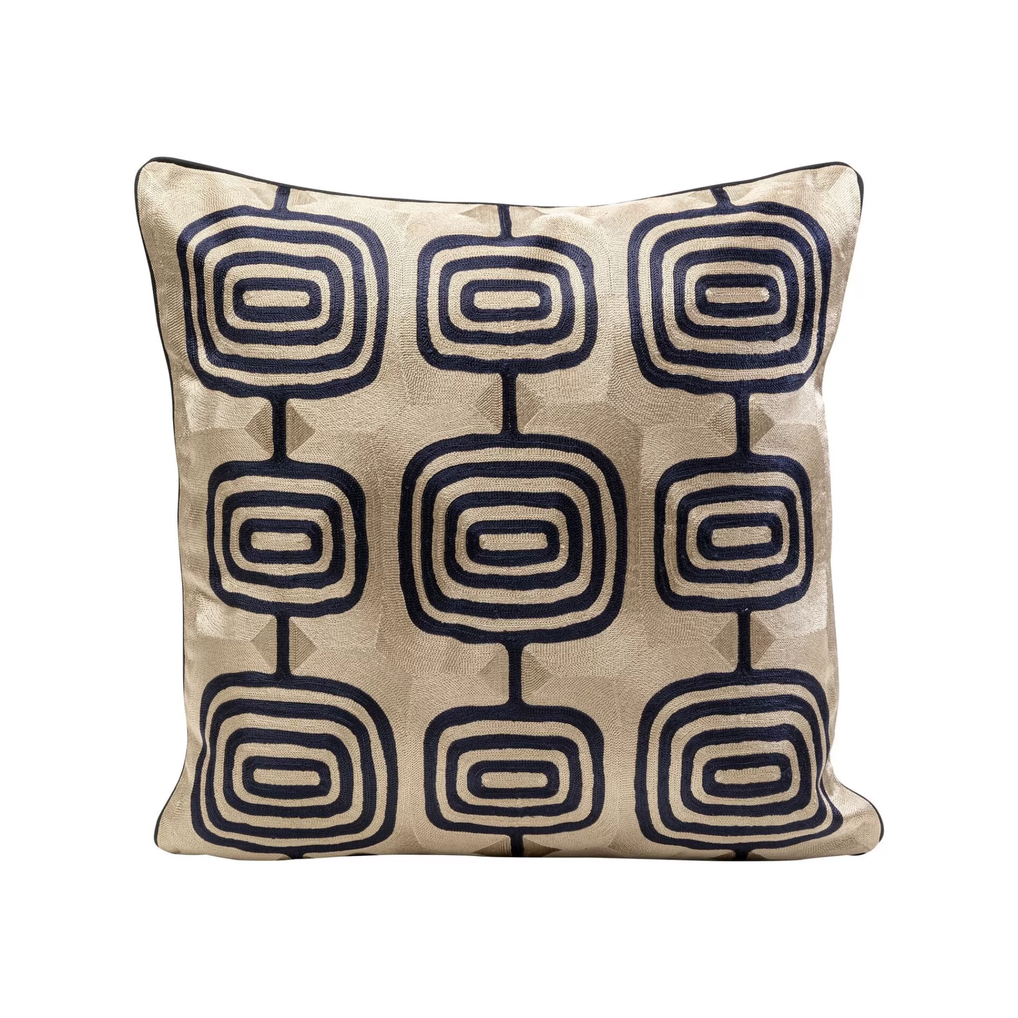 KARE Design Coussin Catena Square Taupe Et Noir ^ Coussin & Plaid