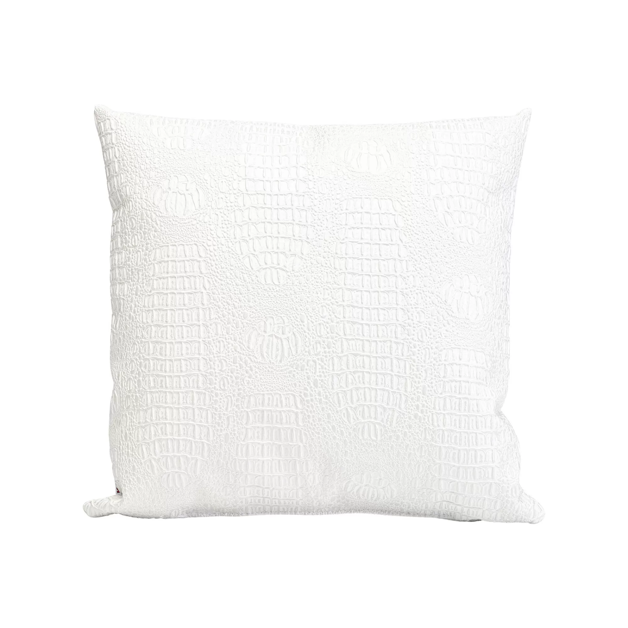 KARE Design Coussin Croco Blanc ^ Coussin & Plaid