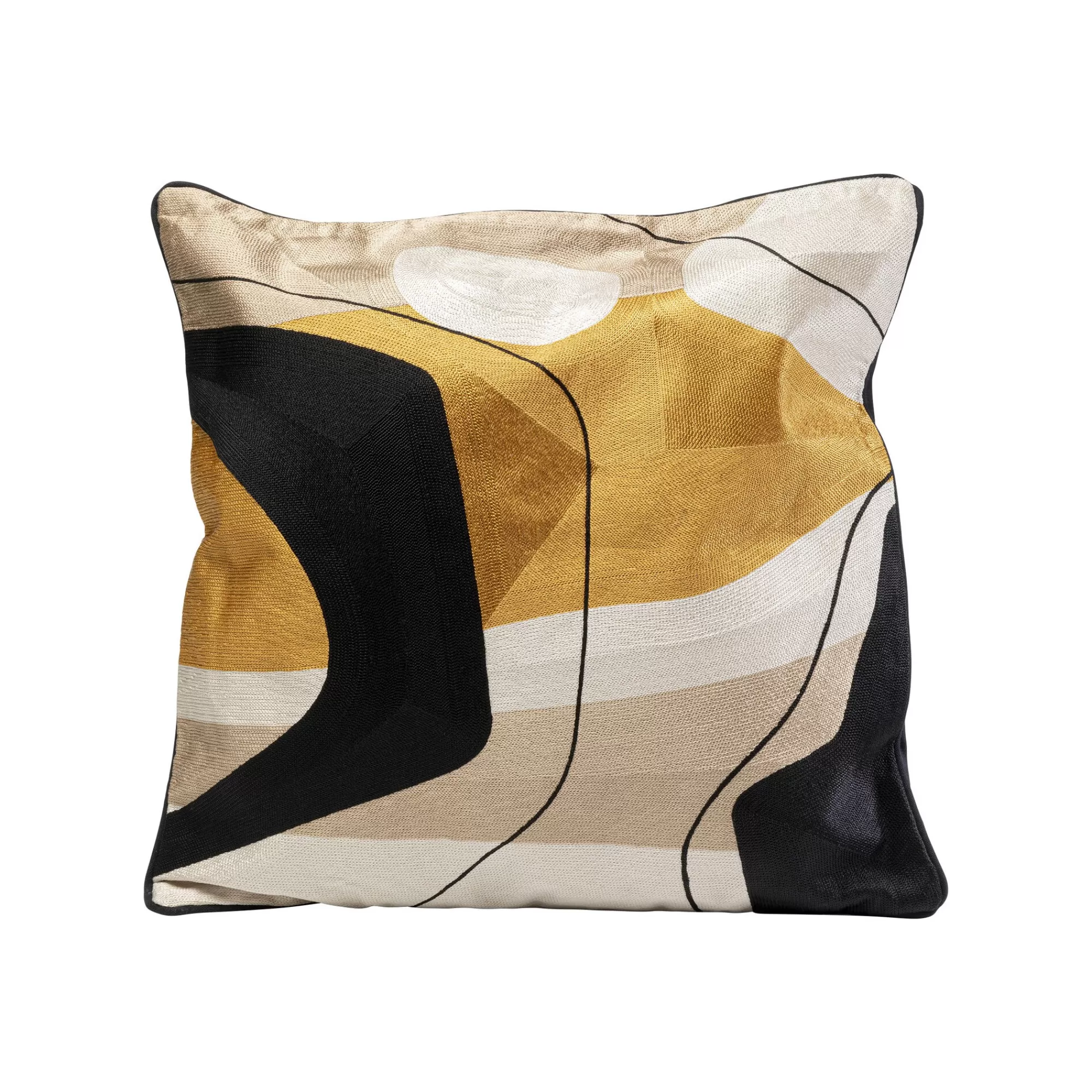 KARE Design Coussin Fields Jaune 50x50cm ^ Coussin & Plaid