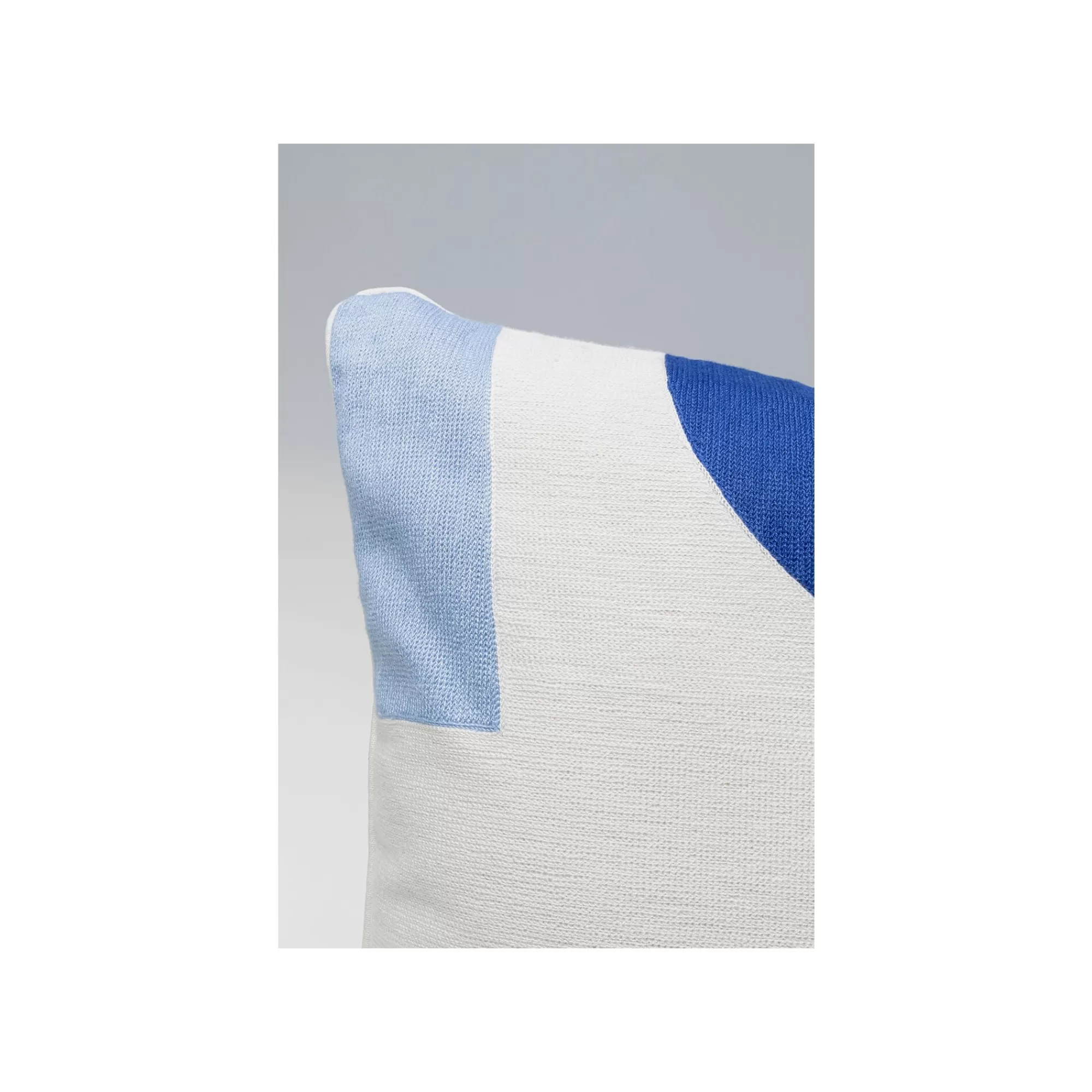 KARE Design Coussin Forma Bleu Et Blanc 50x50cm ^ Coussin & Plaid