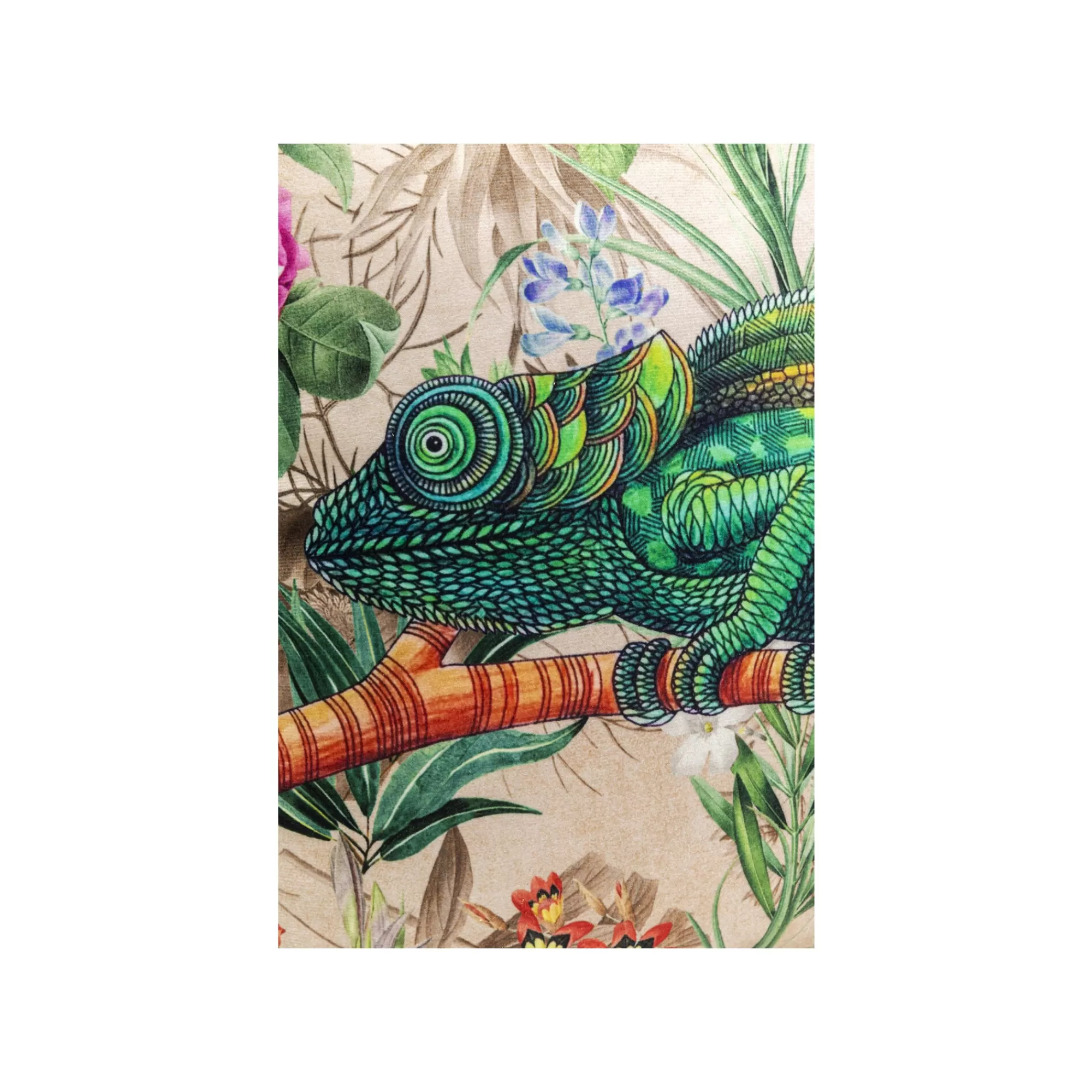 KARE Design Coussin Jungle Caméléon ^ Coussin & Plaid