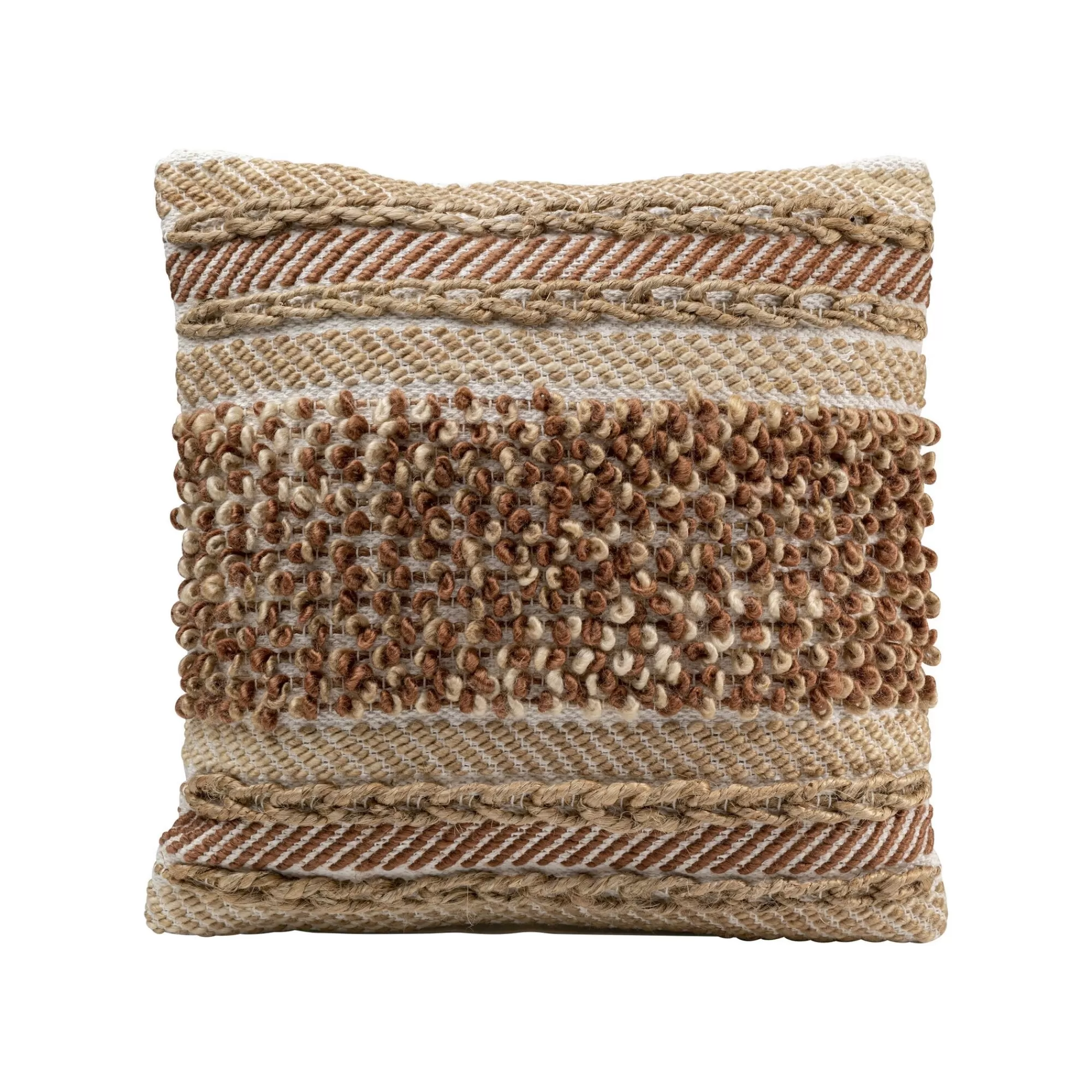 KARE Design Coussin Loop Melange Marron ^ Coussin & Plaid