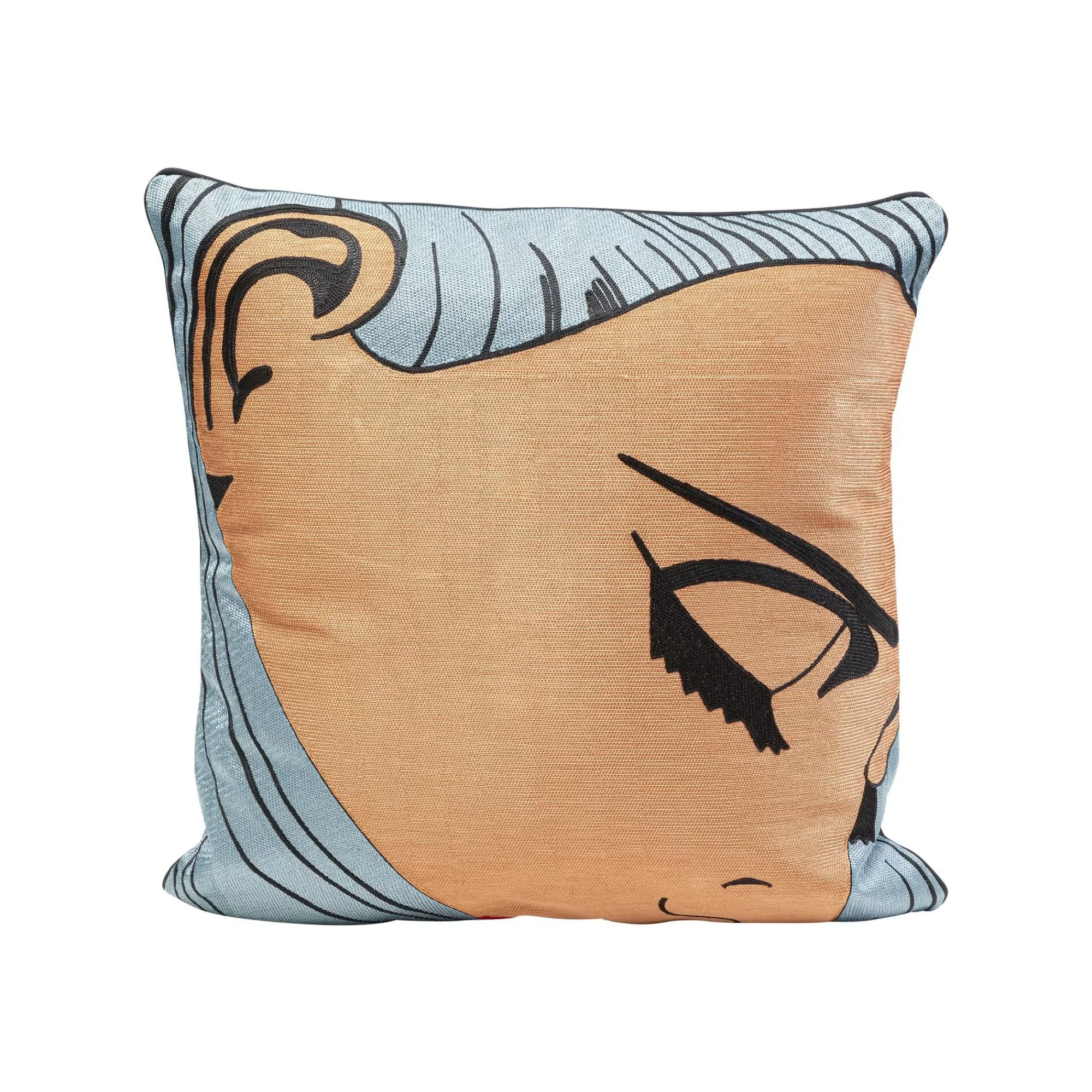 KARE Design Coussin Visage Femme BD ^ Coussin & Plaid