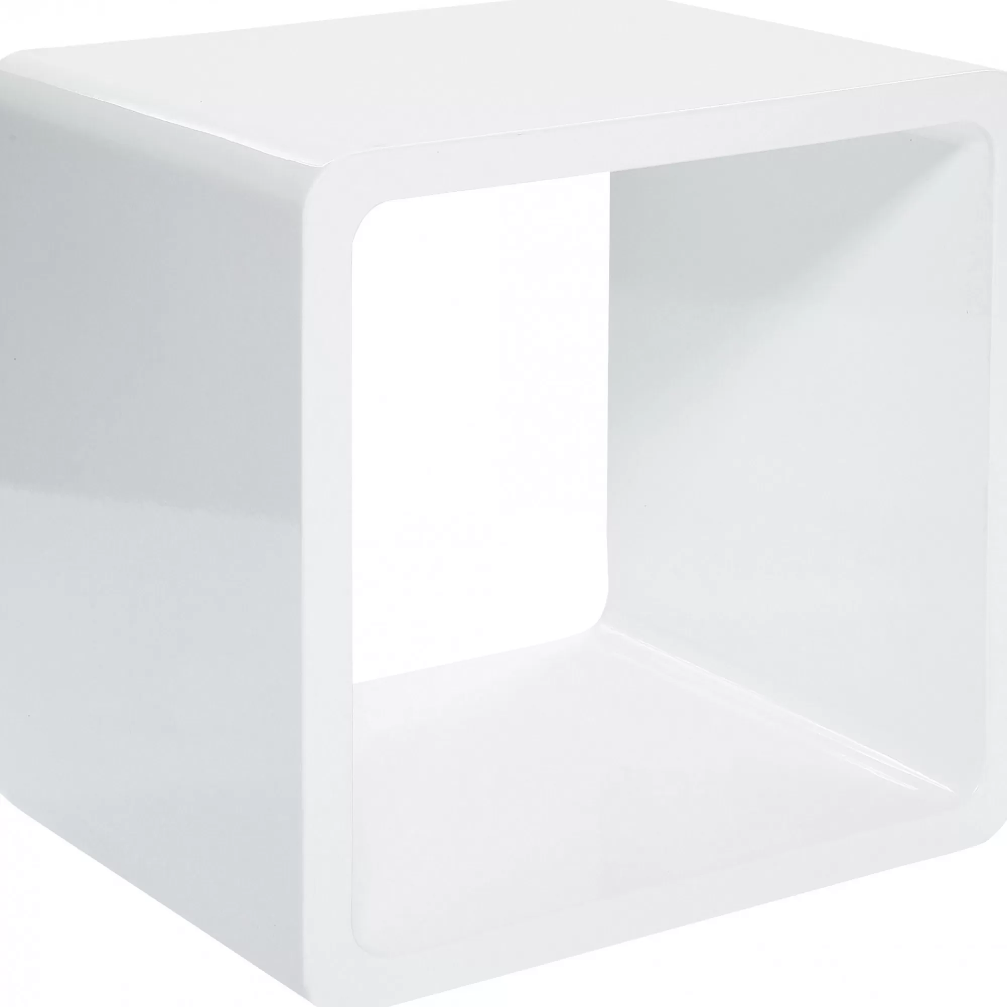 KARE Design Cube Lounge Blanc ^ Table D'Appoint & De Chevet