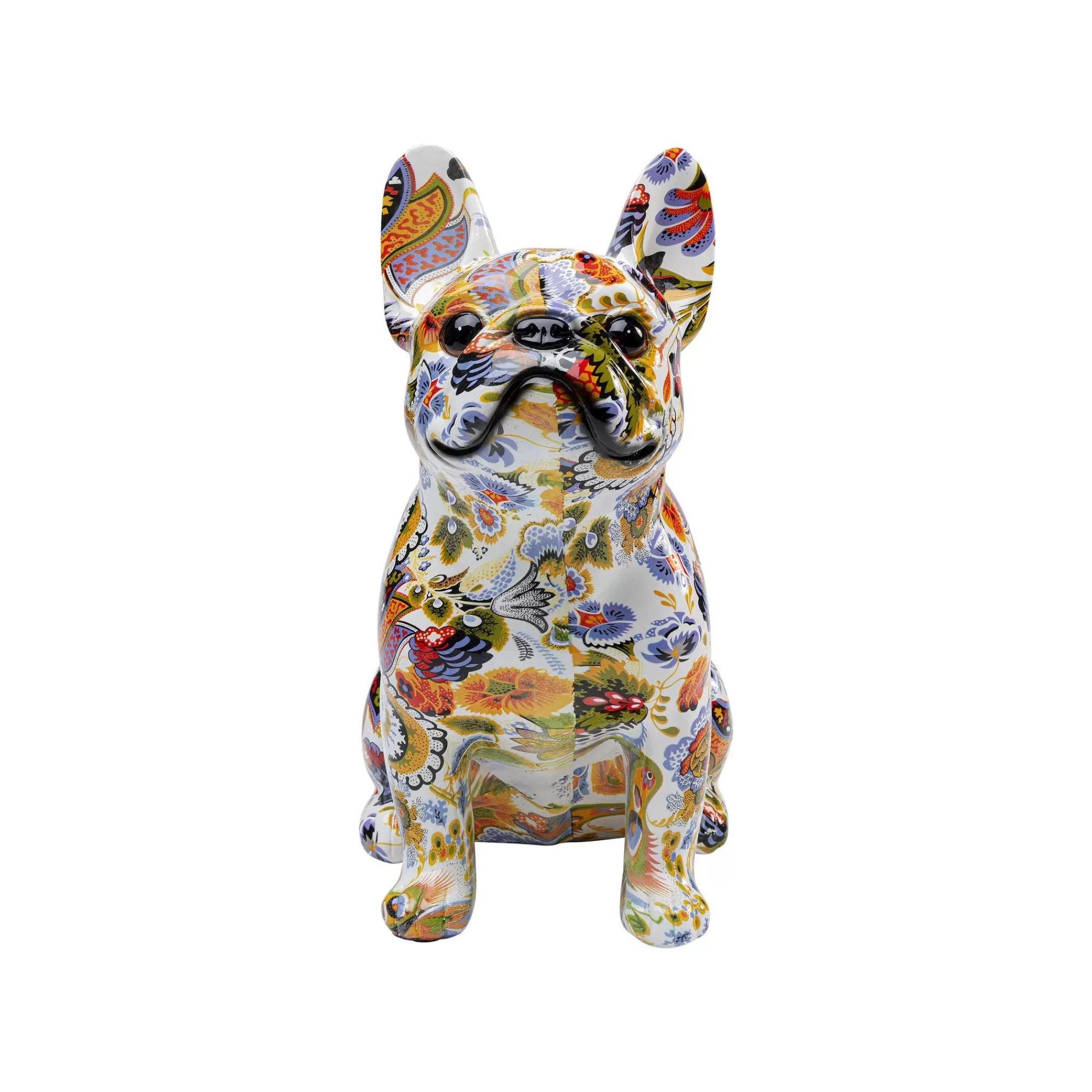 KARE Design Déco Bouledogue Fleurs ^ Déco