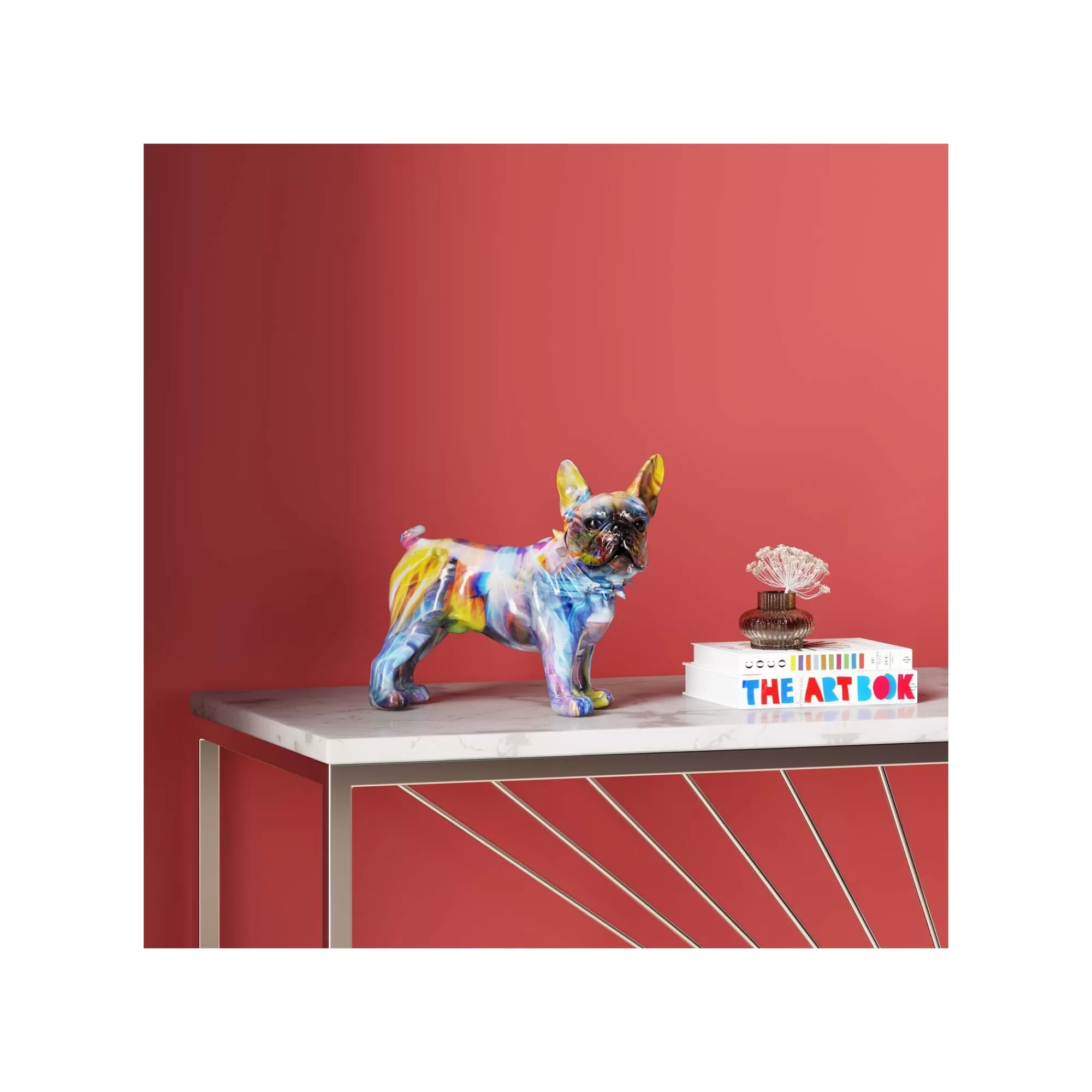 KARE Design Déco Bouledogue Halo De Couleurs ^ Déco