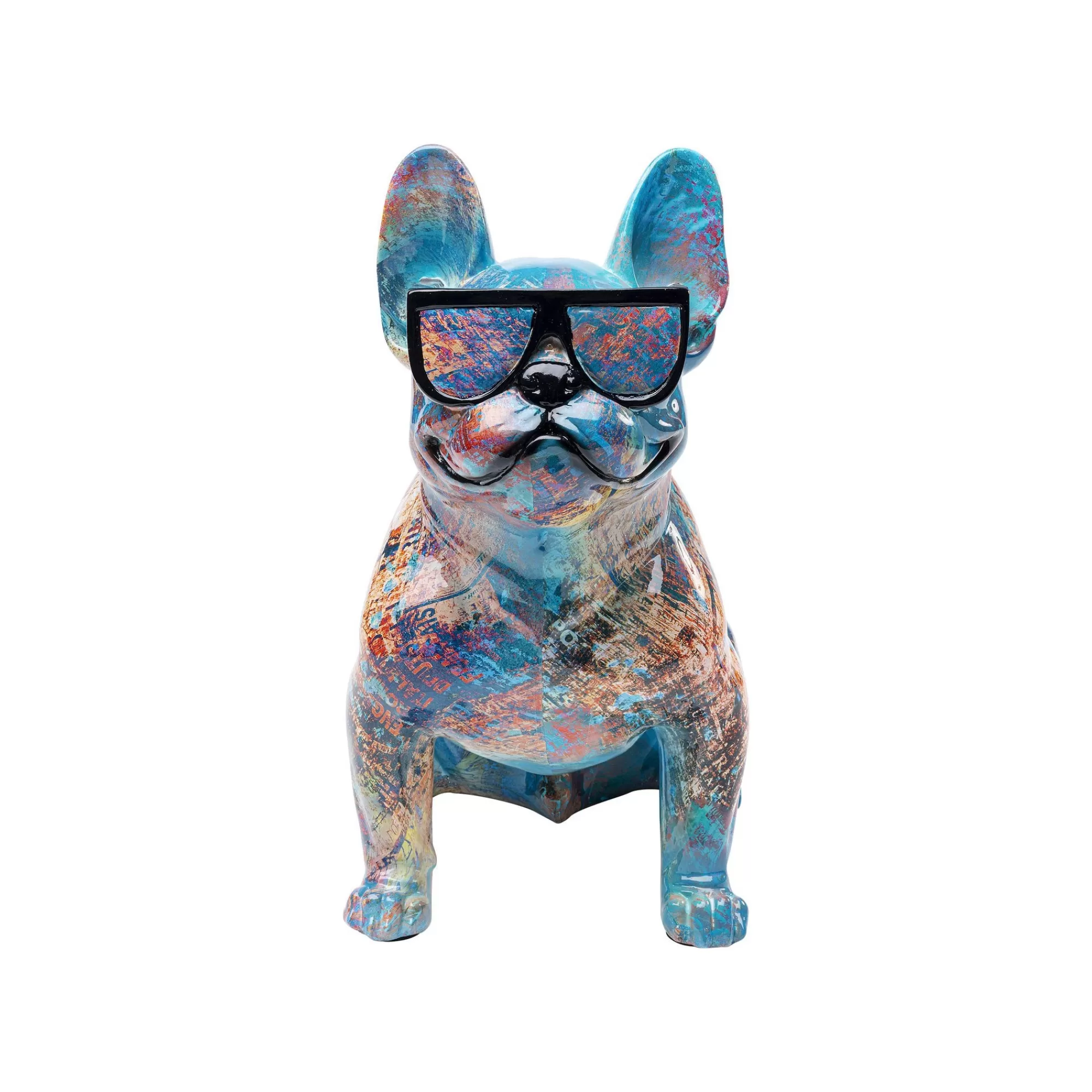 KARE Design Déco Bouledogue Lunettes ^ Déco