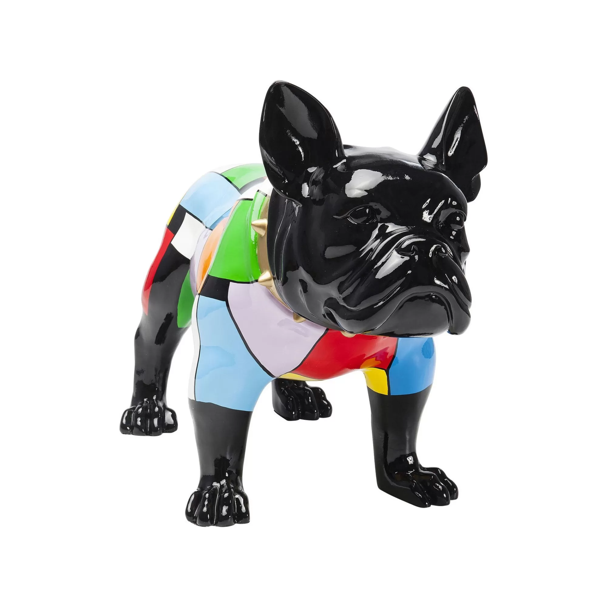 KARE Design Déco Bouledogue Noir Pop Art ^ Déco