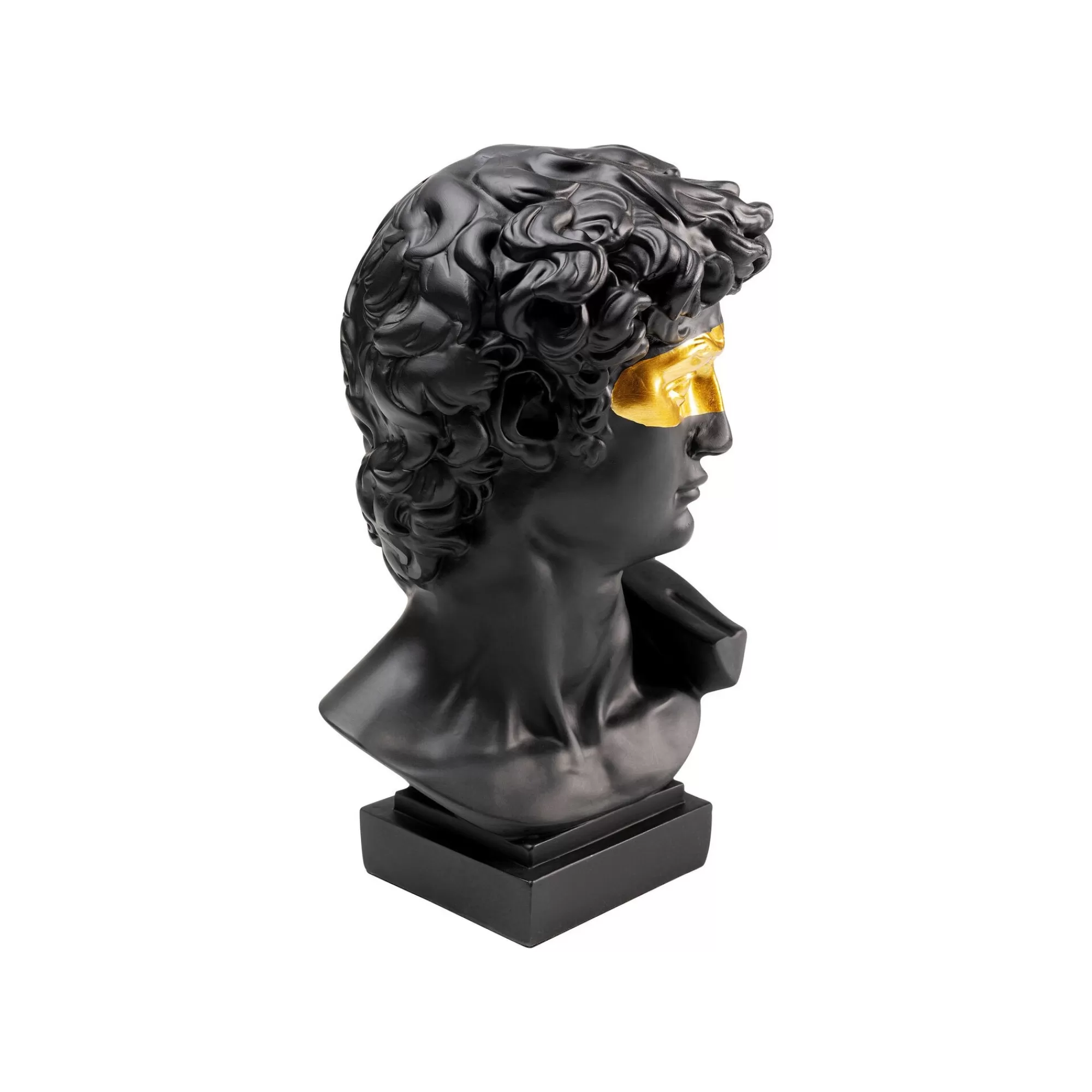KARE Design Déco Buste Homme Noir Profil Masque Doré ^ Déco