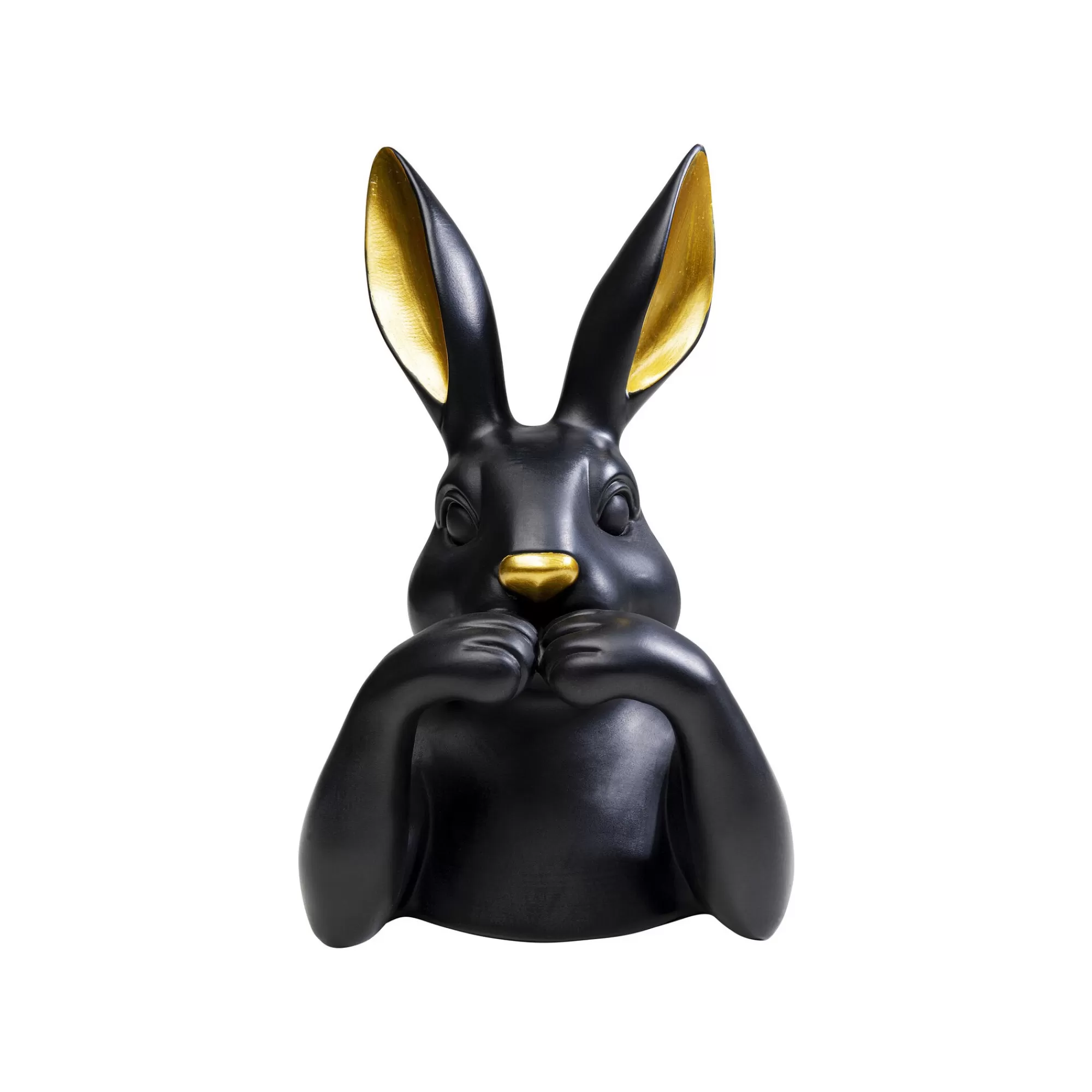 KARE Design Déco Buste Lapin Noir 31cm ^ Déco