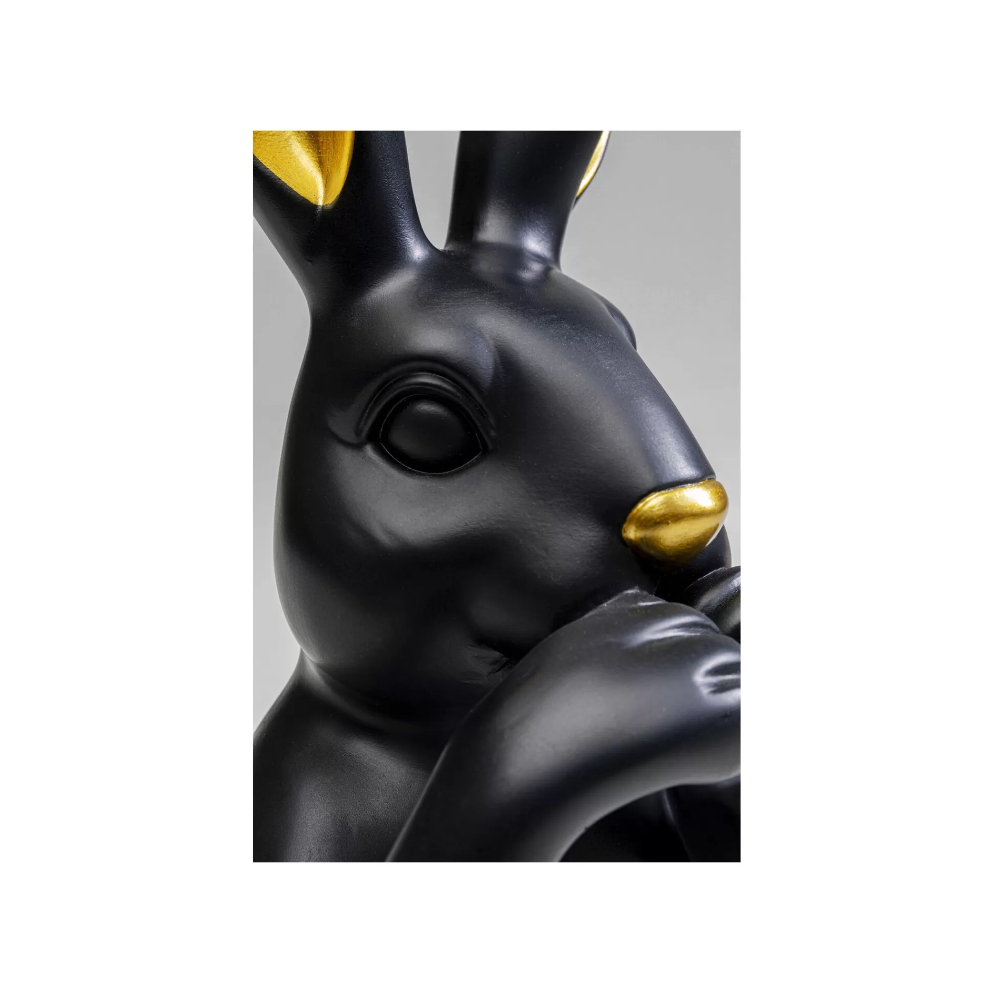 KARE Design Déco Buste Lapin Noir 31cm ^ Déco