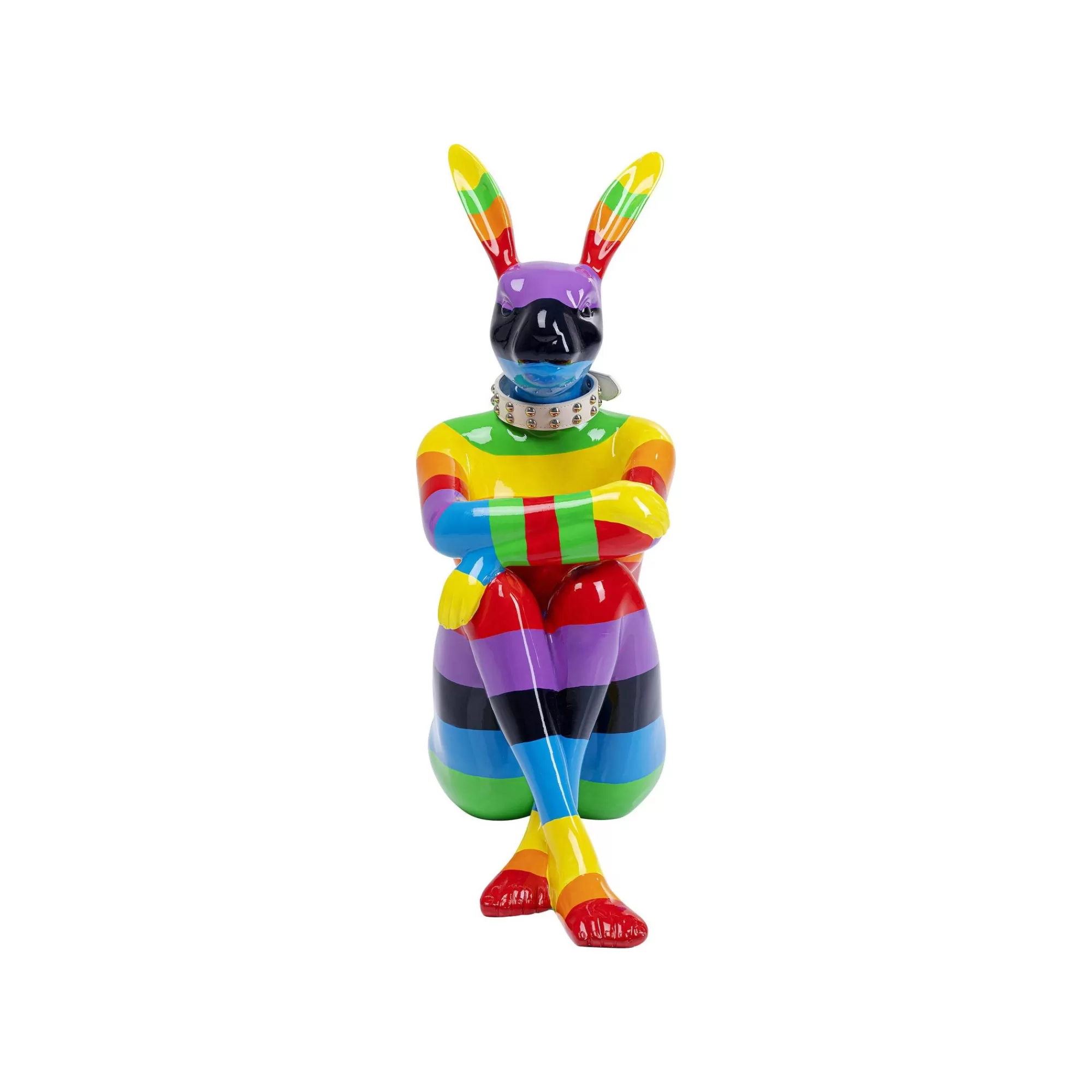 KARE Design Déco Lapin Rayures Multicolores XL 80cm ^ Déco