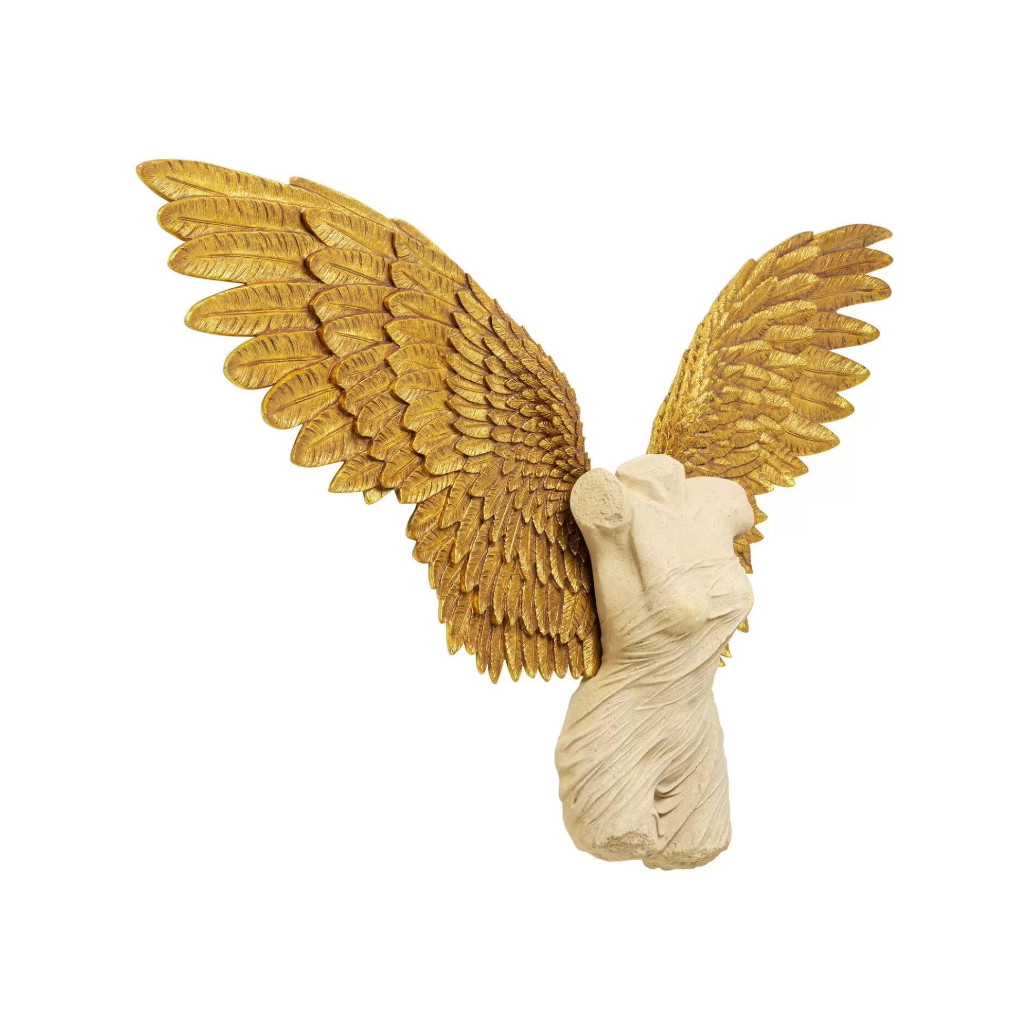 KARE Design Déco Murale Buste Femme Ailes Dorées 203x140cm ^ Déco Murale