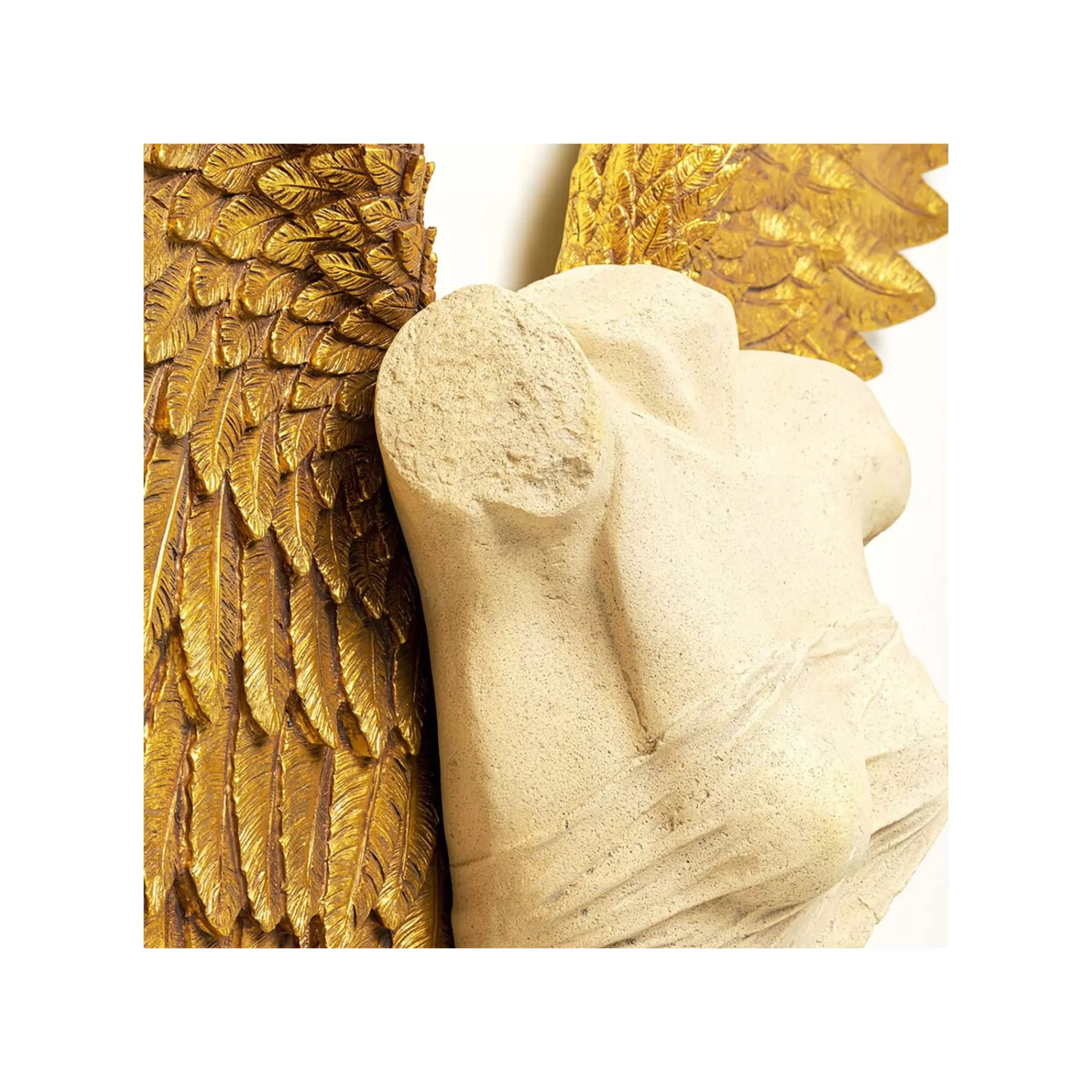 KARE Design Déco Murale Buste Femme Ailes Dorées 203x140cm ^ Déco Murale