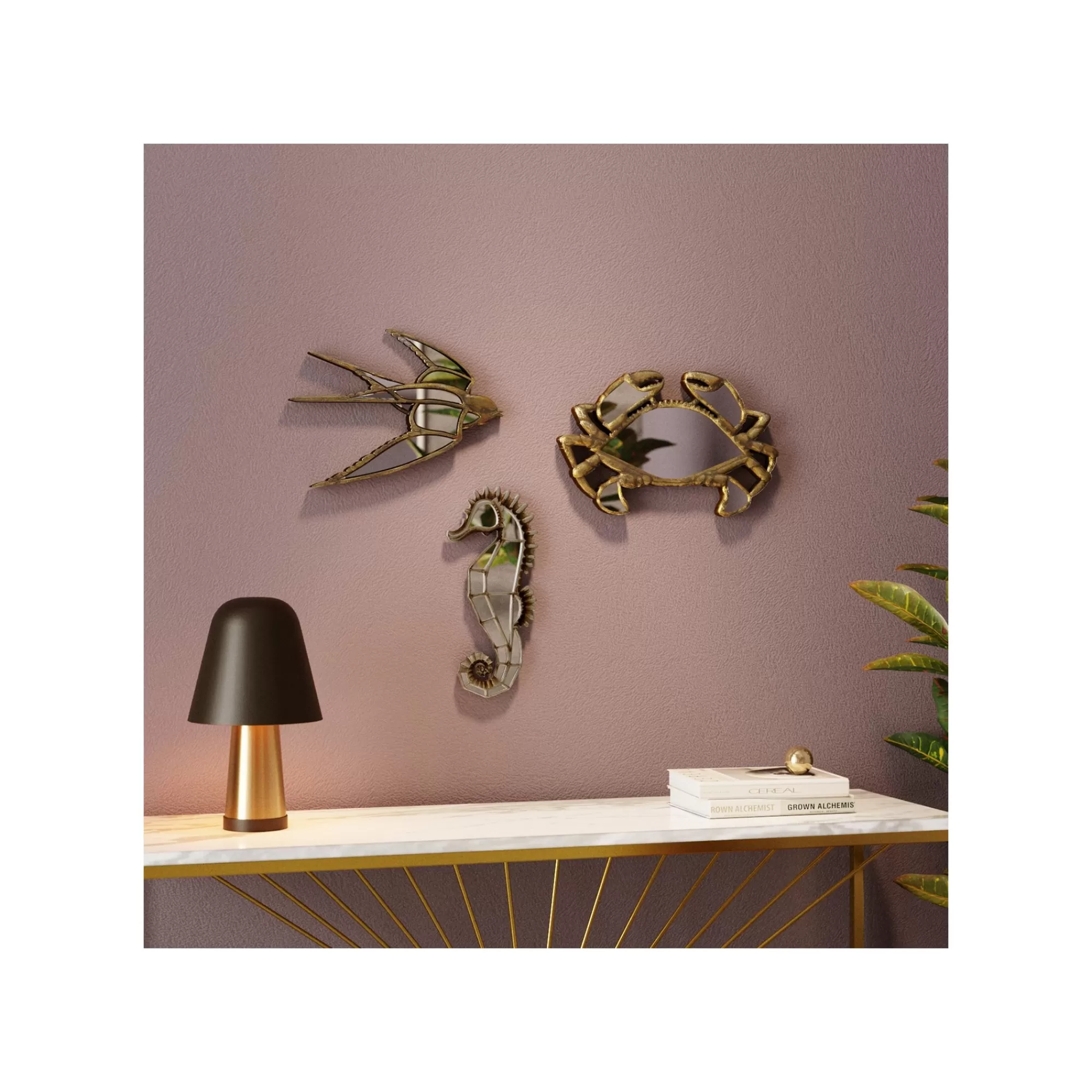 KARE Design Déco Murale Miroir Hirondelle ^ Déco Murale