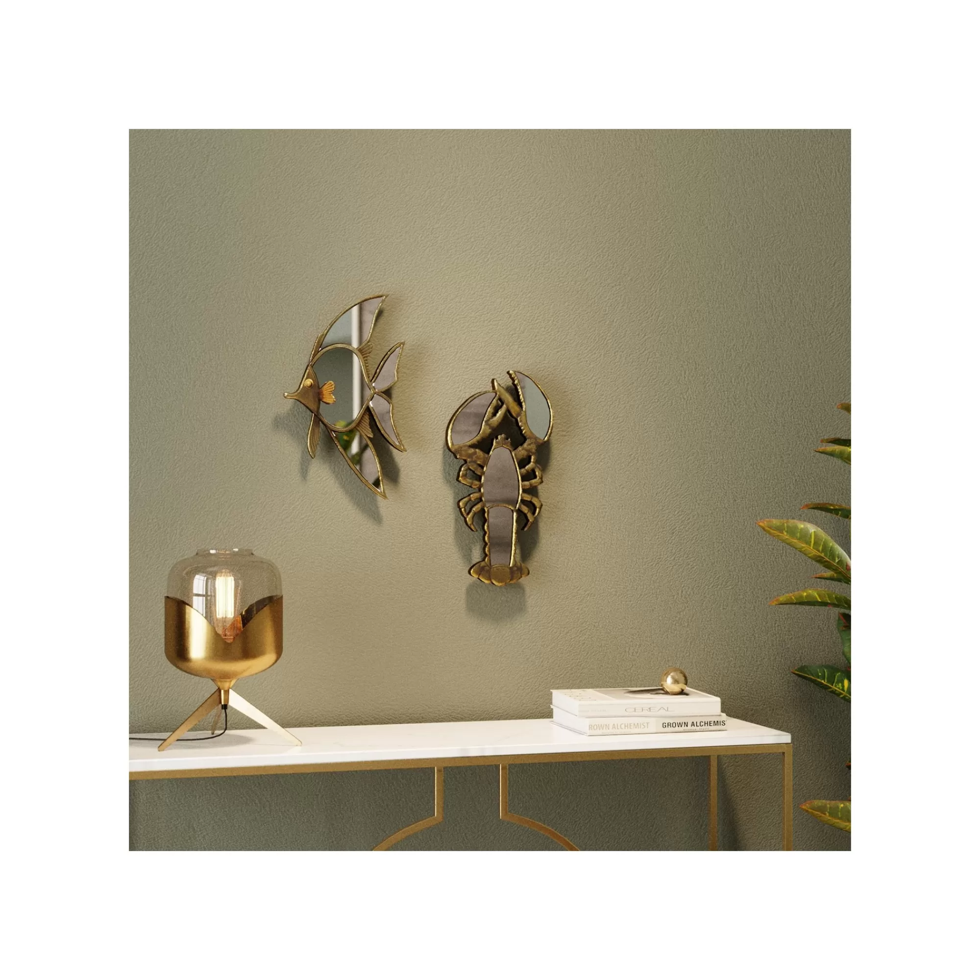 KARE Design Déco Murale Miroir Homard ^ Déco Murale