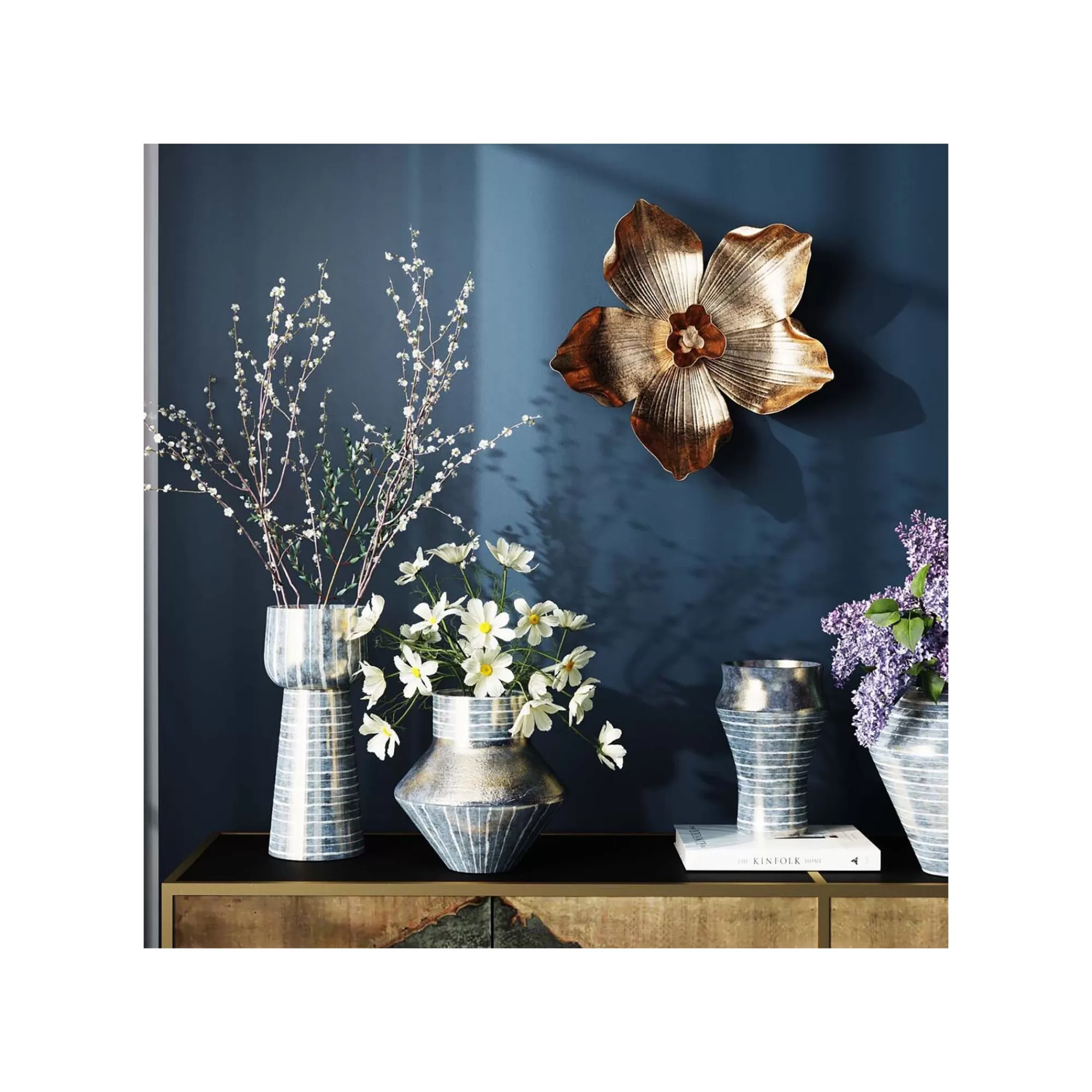 KARE Design Déco Murale Orchidée Dorée 44cm ^ Déco Murale