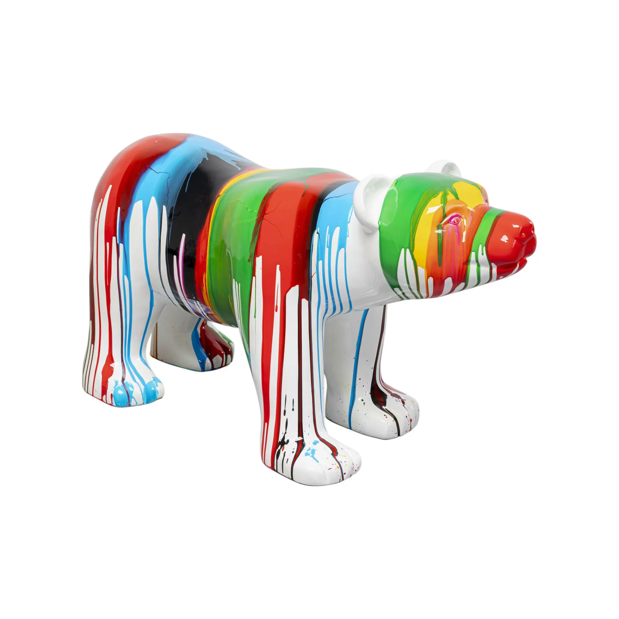 KARE Design Déco Ours Polaire Coulées De Peinture XL ^ Déco