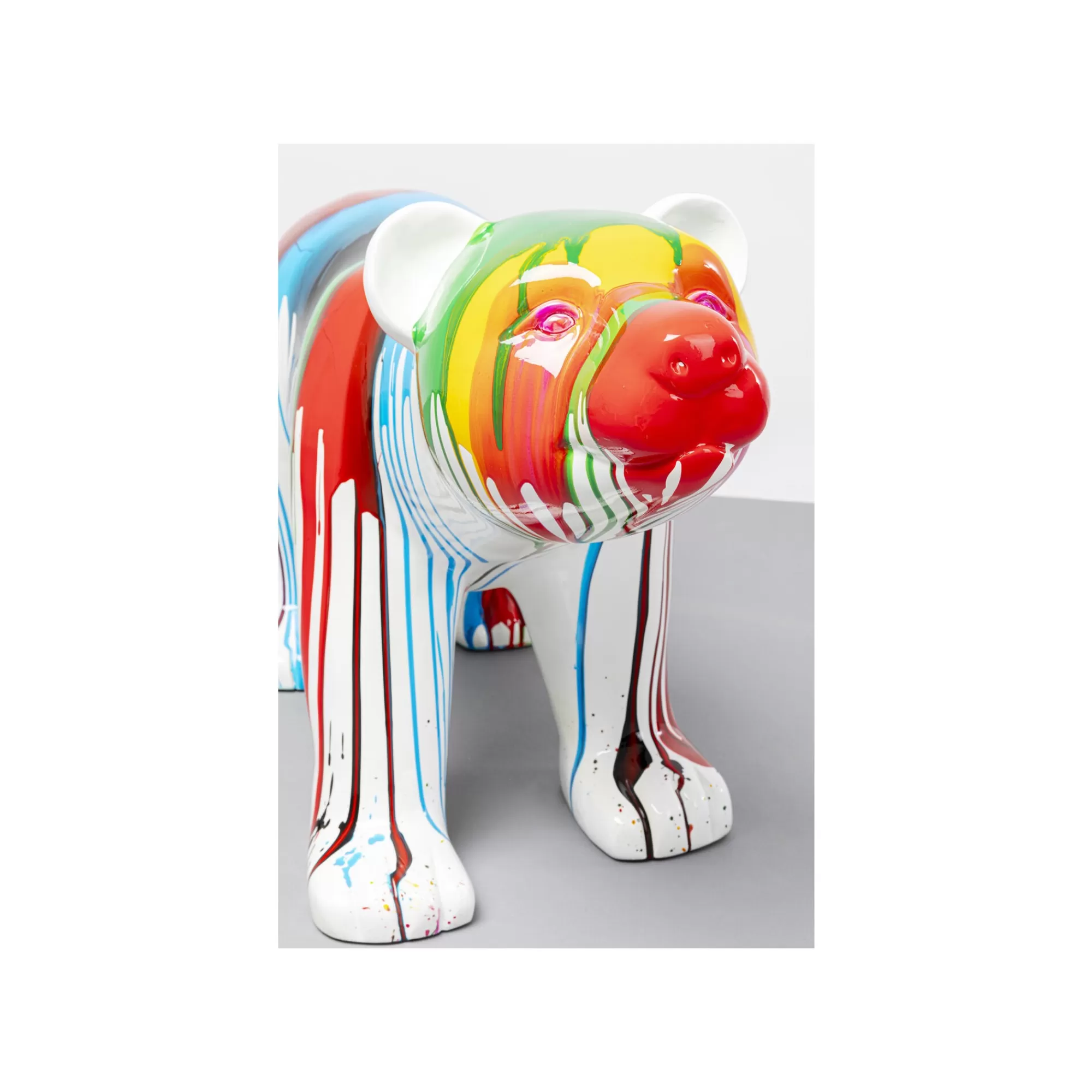 KARE Design Déco Ours Polaire Coulées De Peinture XL ^ Déco