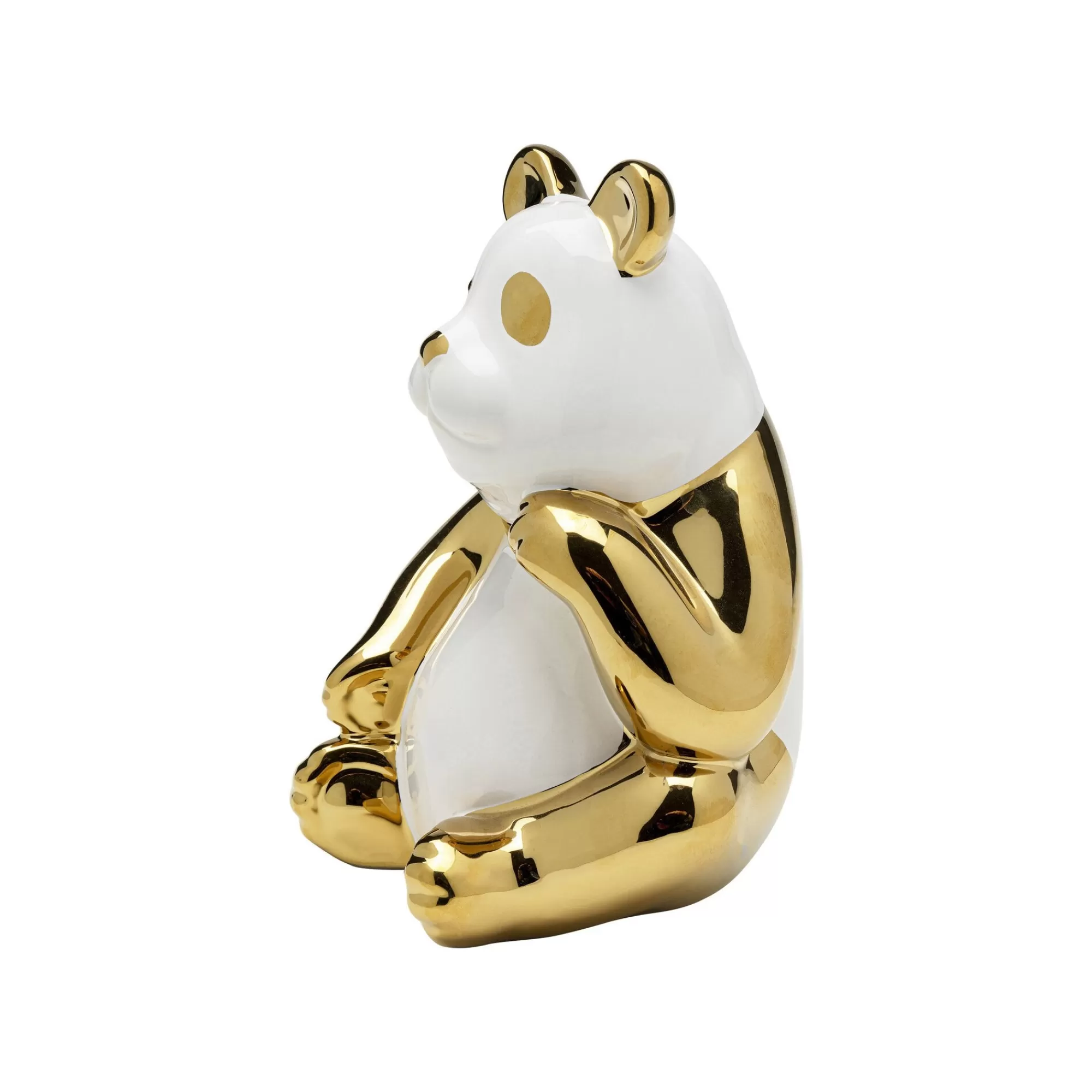 KARE Design Déco Panda Doré Et Blanc Assis 19cm ^ Déco