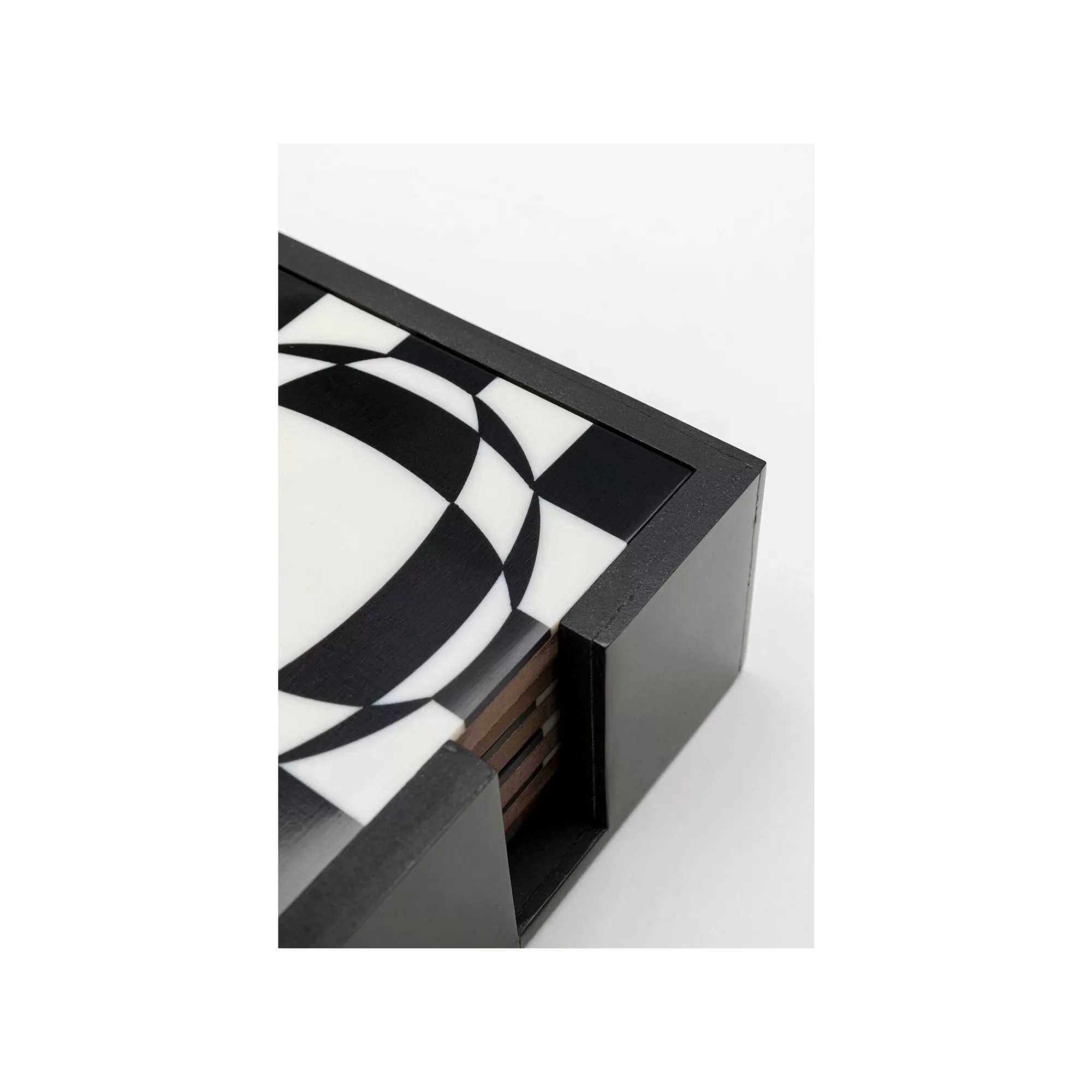KARE Design Dessous De Verre Miracle Noirs Et Blancs Set De 6 ^ Vaisselle