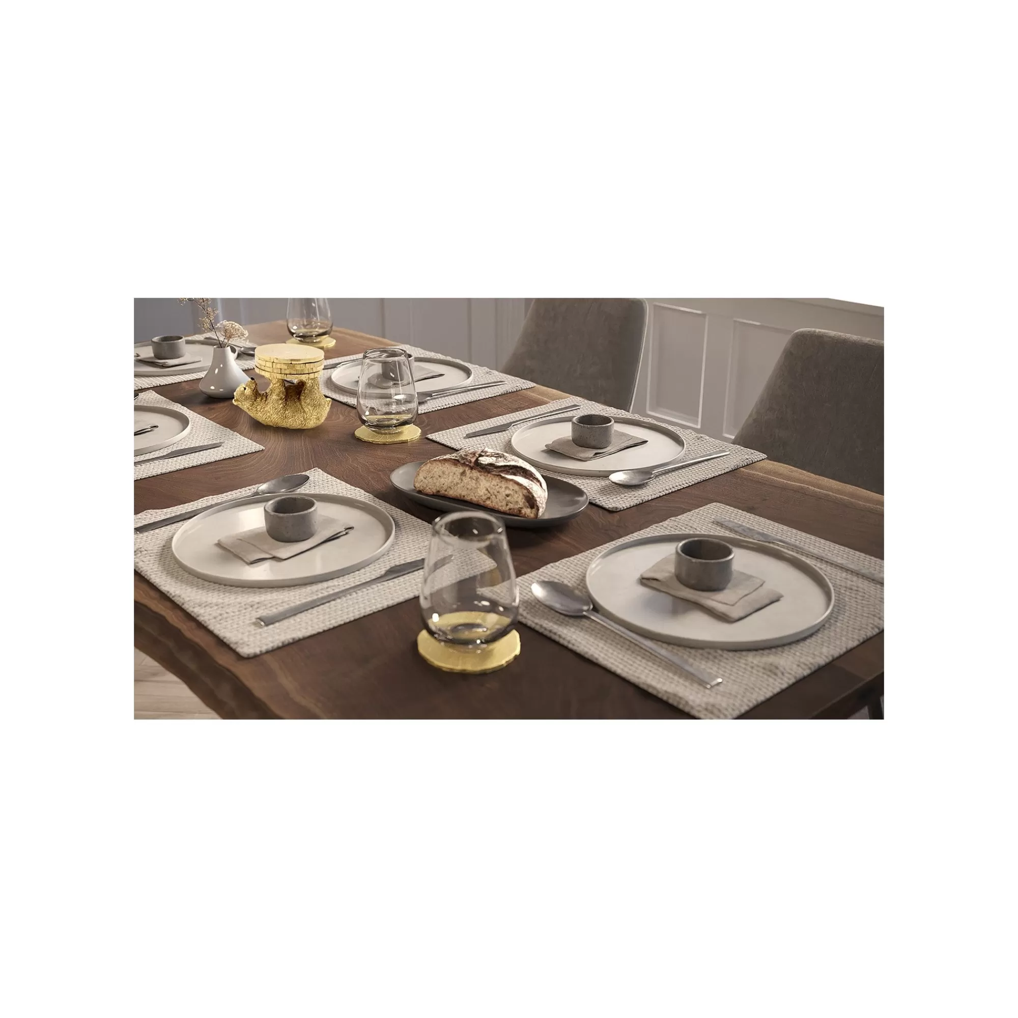 KARE Design Dessous De Verre Ours Doré Set De 4 ^ Vaisselle