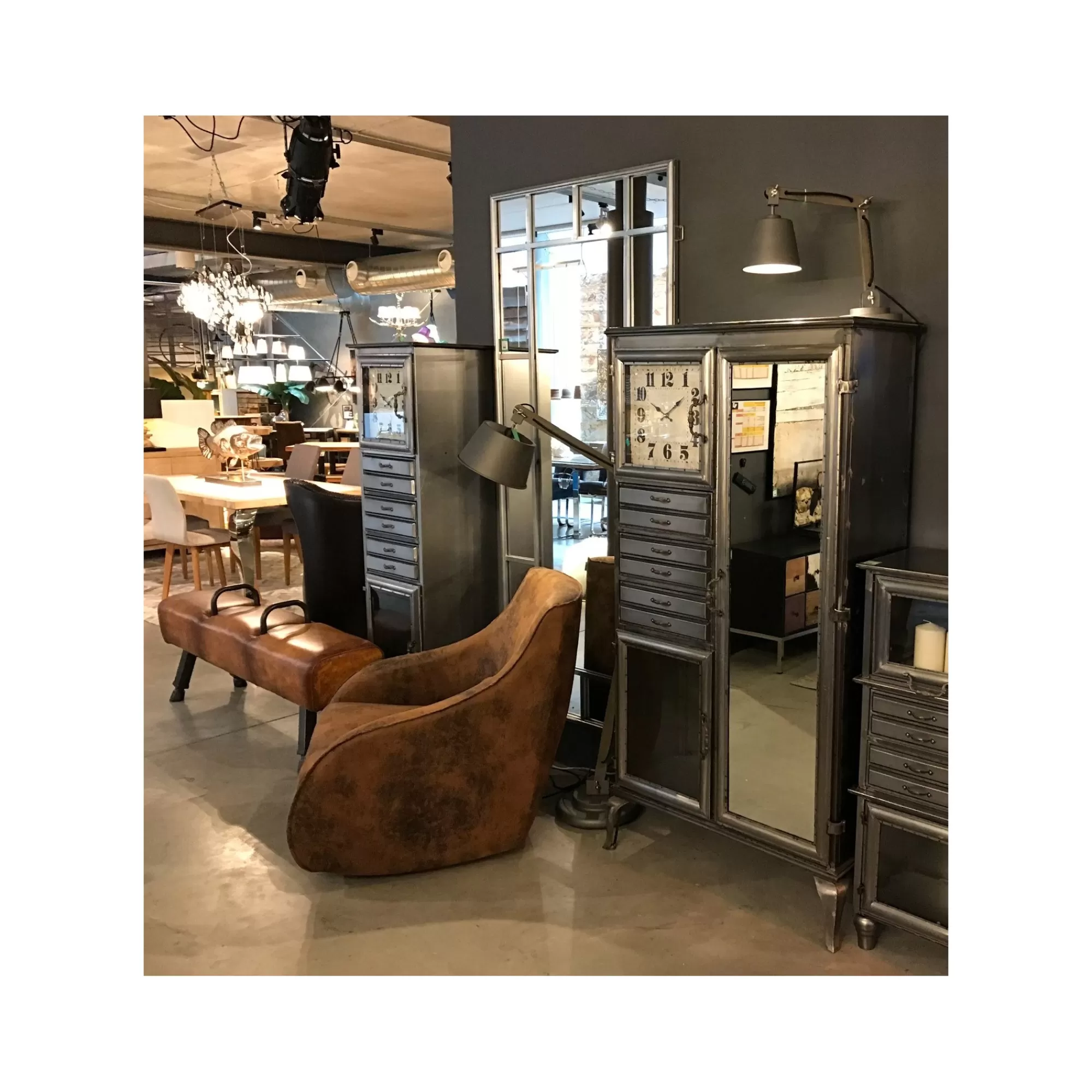 KARE Design Fauteuil à Bascule Swing Ritmo Vintage Marron ^ Fauteuil