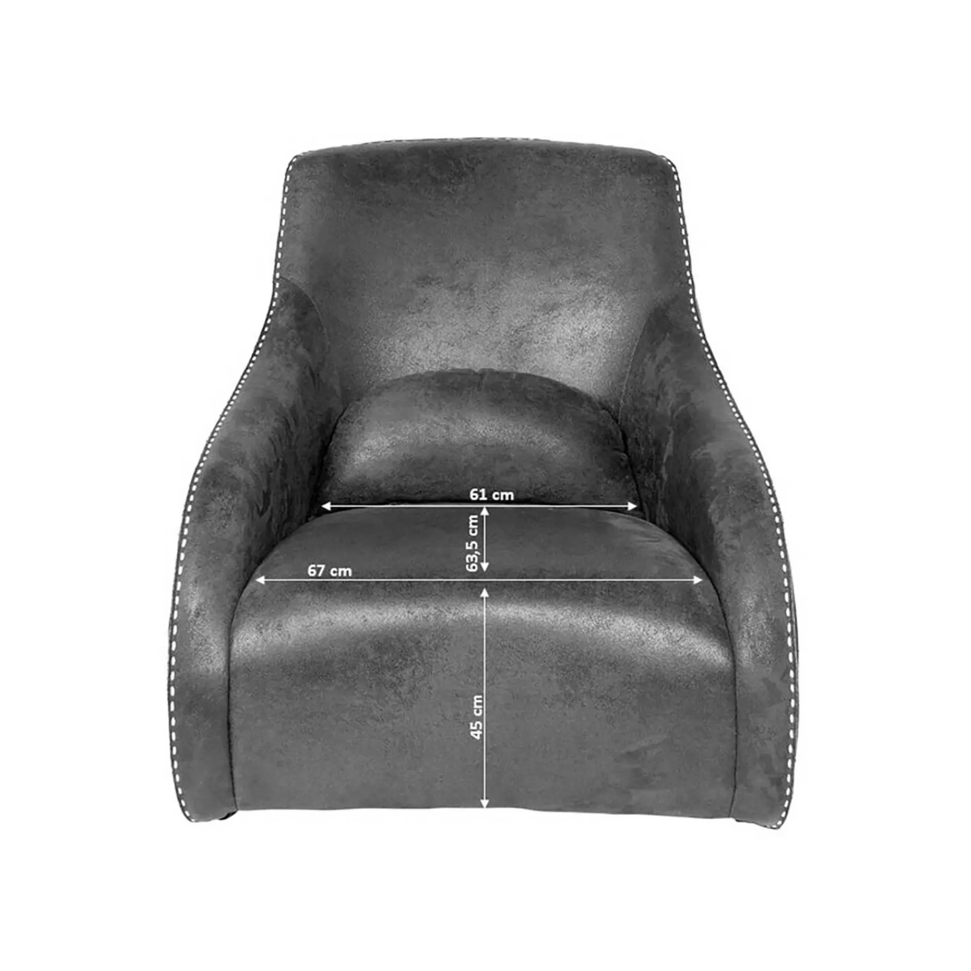 KARE Design Fauteuil à Bascule Swing Ritmo Vintage Marron ^ Fauteuil